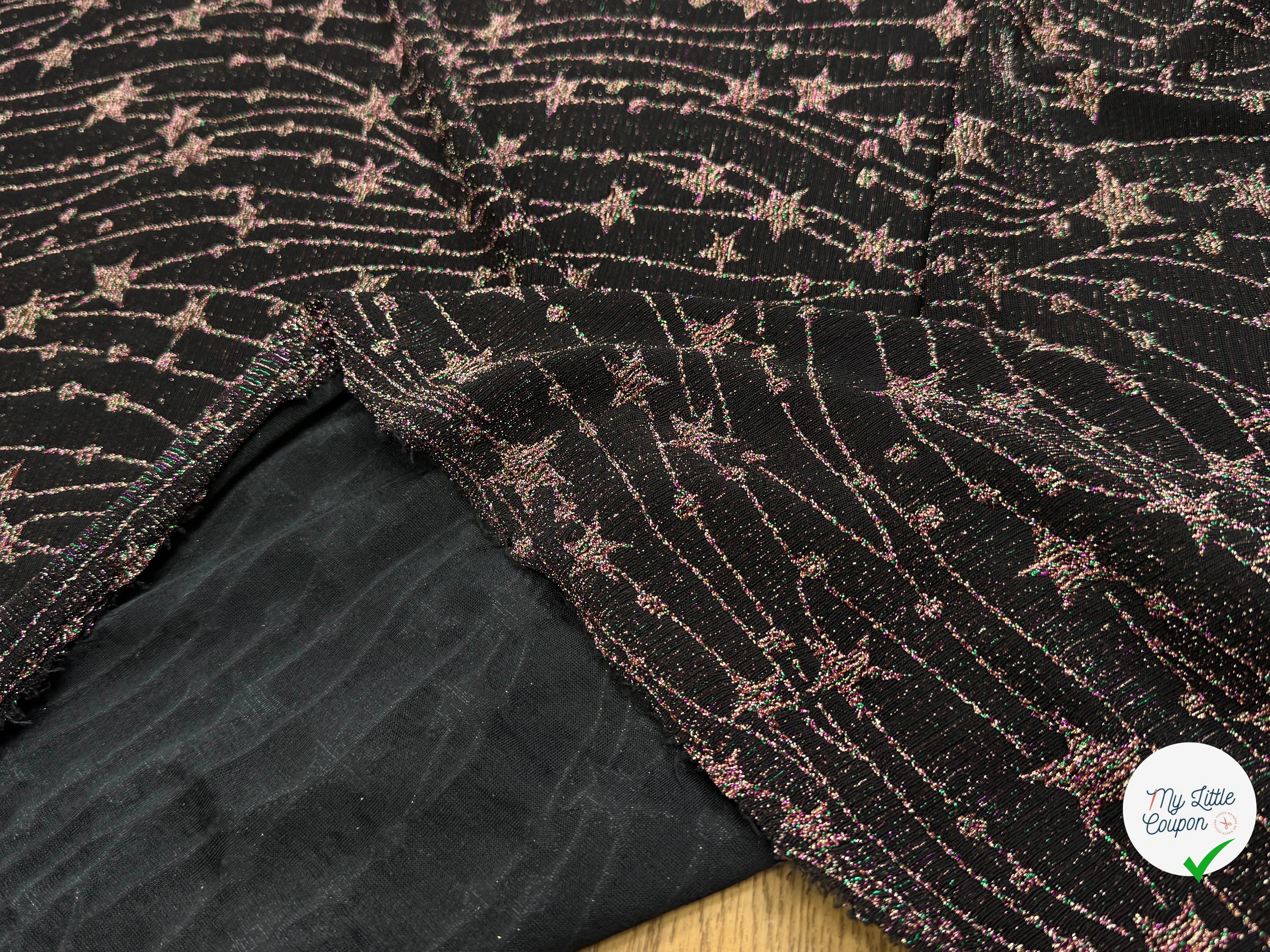 MAILLE FÊTE ULTRA STRETCH BRILLANT FEU D'ARTIFICE POLY MULTICOL VIOLET AS HANGER - My Little Coupon