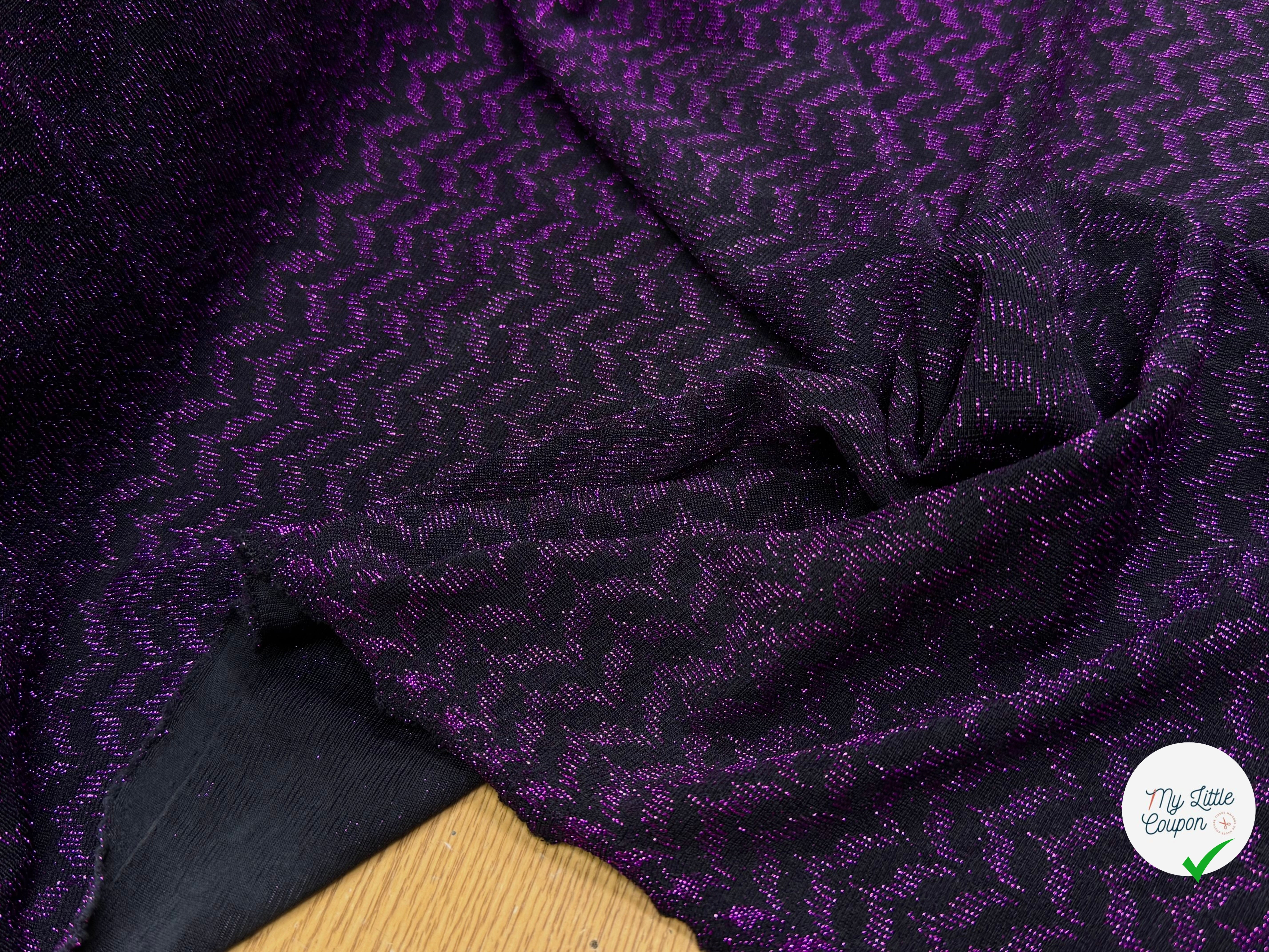MAILLE FÊTE ULTRA STRETCH BRILLANT VIOLET - My Little Coupon