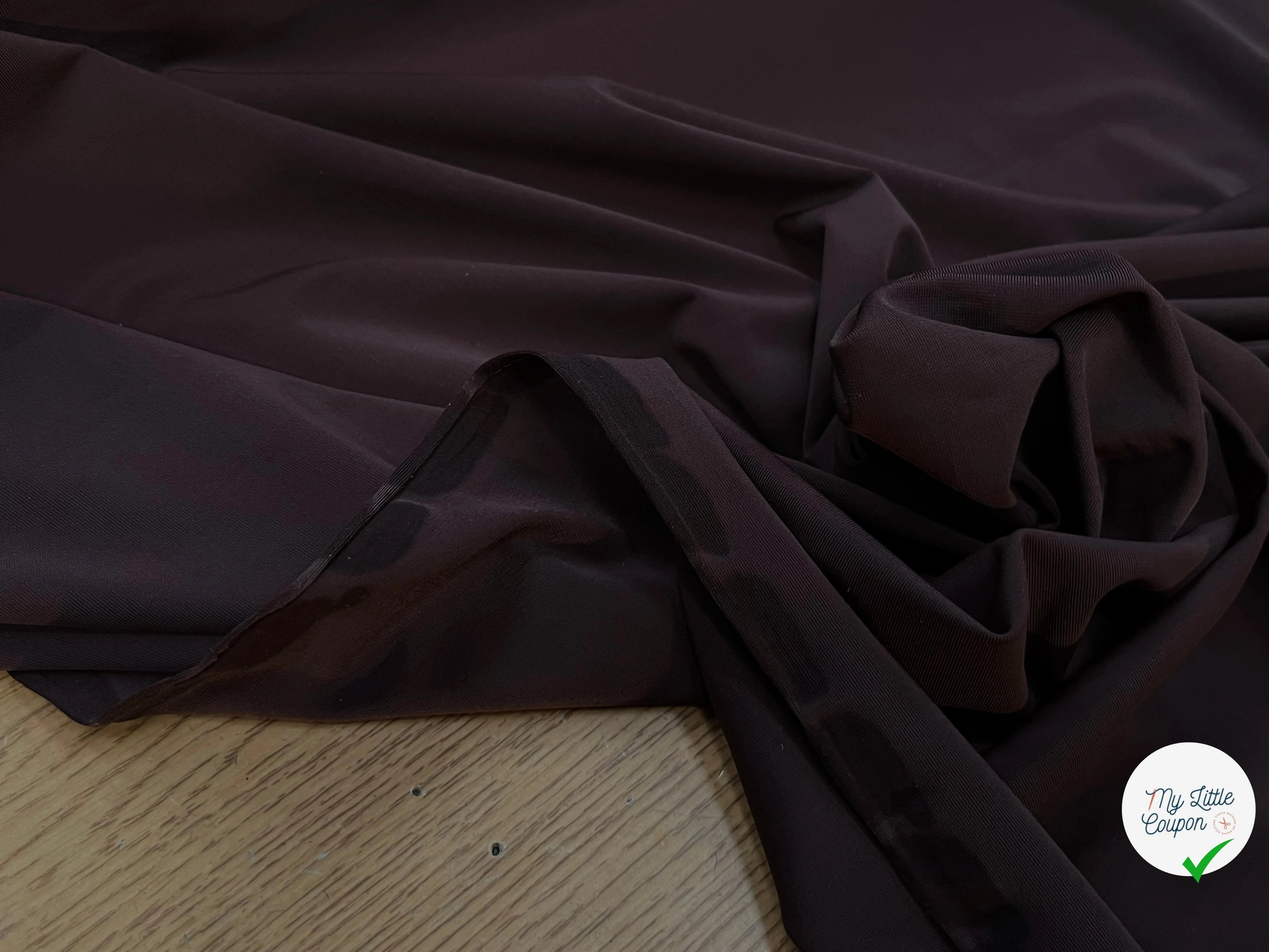 MAILLE FINE SECONDE PEAU MARRON PRUNE - My Little Coupon