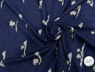 MAILLE JACQUARD ESPRIT MILANO IMPRIMÉ PINGOUINS BLEU MARINE - My Little Coupon