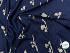 MAILLE JACQUARD ESPRIT MILANO IMPRIMÉ PINGOUINS BLEU MARINE - My Little Coupon
