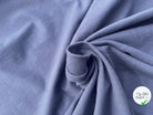 MAILLE JERSEY COTON GRIS BLEUTÉ DÉLICE DUVETEUX MSO