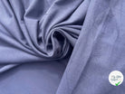 MAILLE JERSEY COTON GRIS BLEUTÉ DÉLICE DUVETEUX MSO