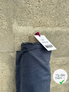 MAILLE JERSEY COTON GRIS BLEUTÉ DÉLICE DUVETEUX MSO