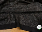 MAILLE JERSEY FOND NOIR POINT ARGENTÉ REFLET BRONZE - My Little Coupon