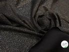 MAILLE JERSEY FOND NOIR POINT ARGENTÉ REFLET BRONZE - My Little Coupon
