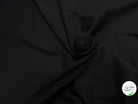 MAILLE LÉGÈREMENT CÔTELÉE LÉGÈRE 105CM DOWN BLACK STRETCH - My Little Coupon