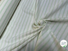 MAILLE LOURDE 100% COTON RAYURES NEIGE/ALOE - My Little Coupon