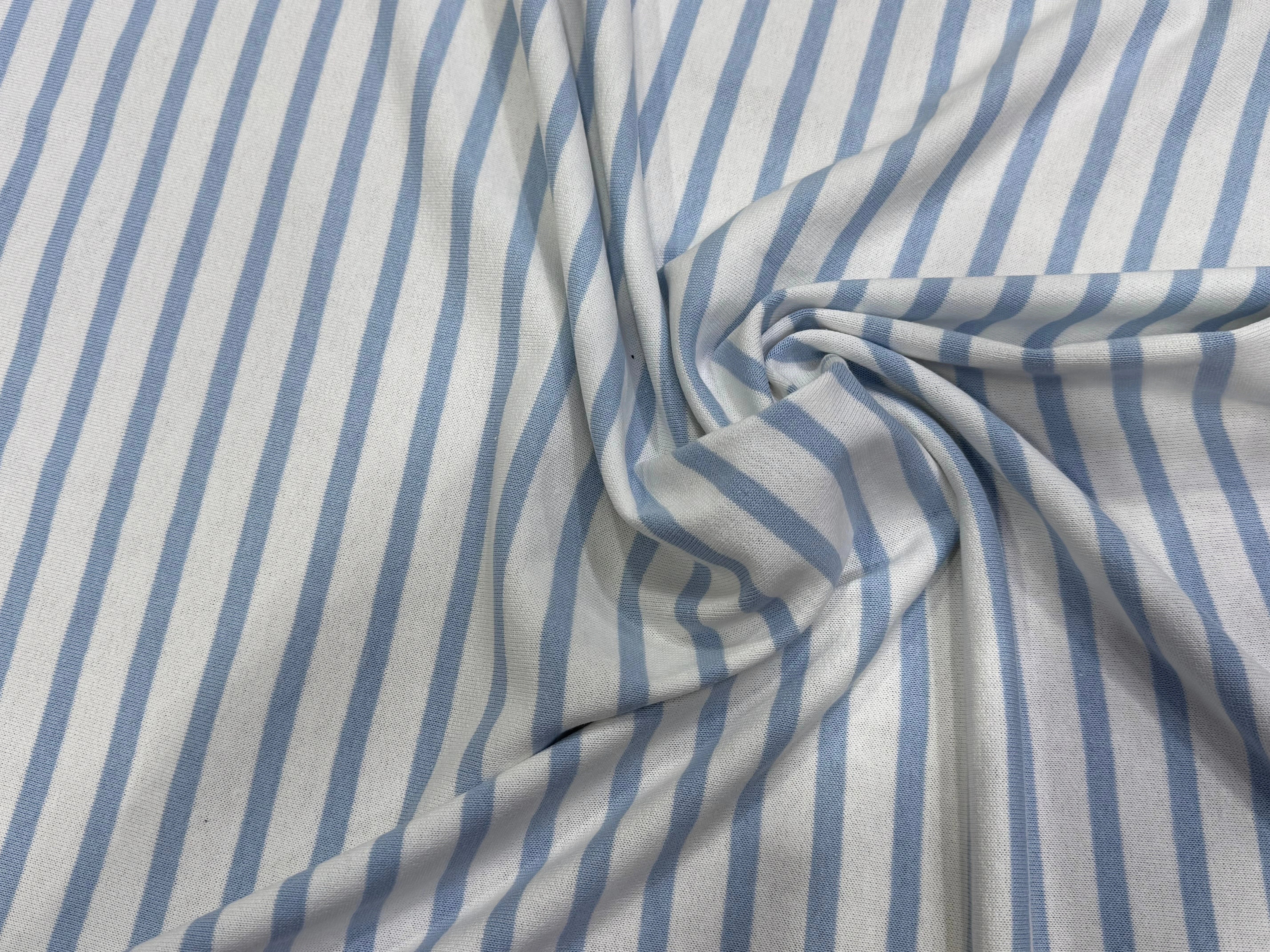 MAILLE LOURDE 100% COTON RAYURES NEIGE ET CIEL FABRICATION RÉGION DE TROYES 🇫🇷 - My Little Coupon