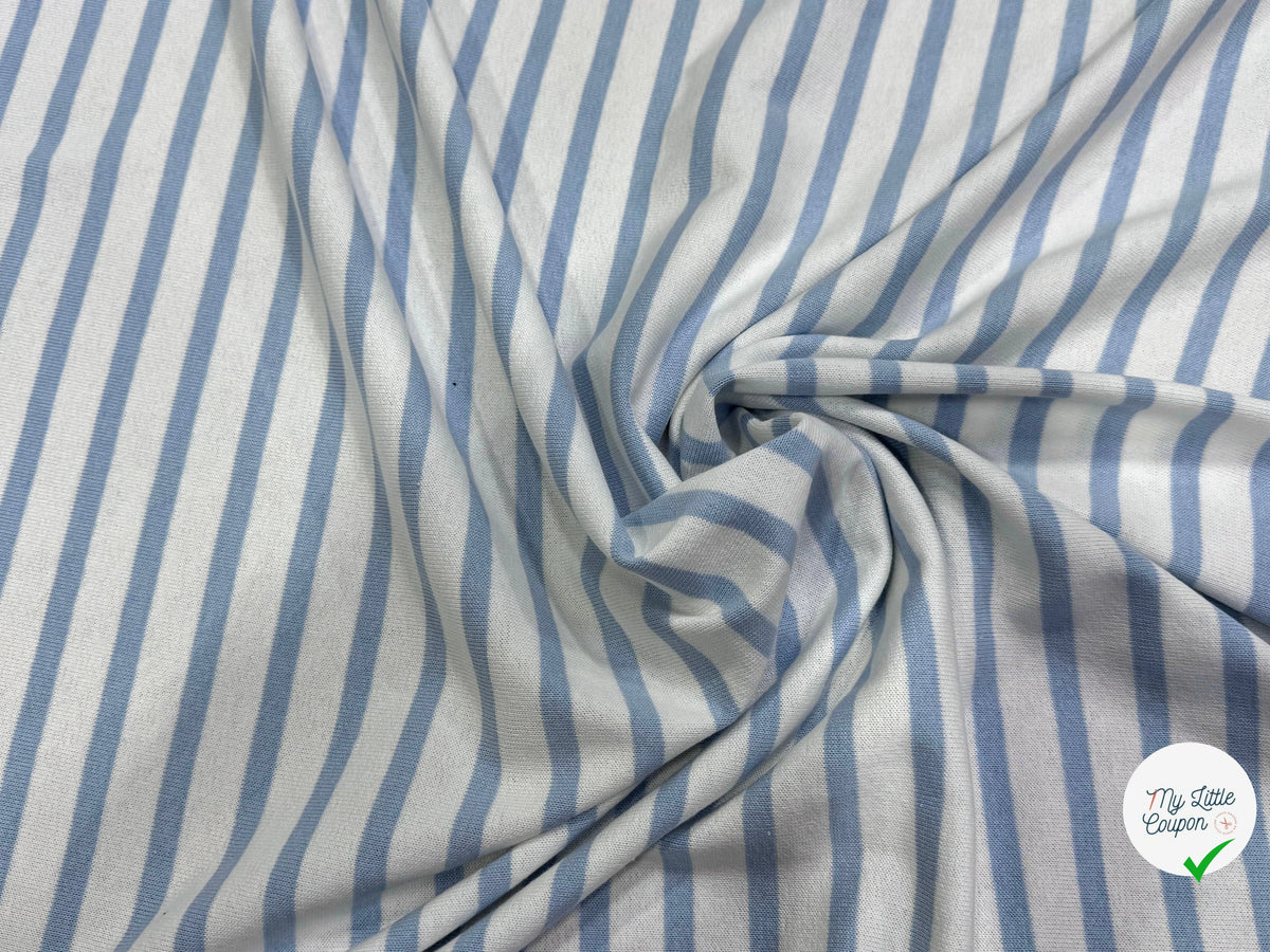 MAILLE LOURDE 100% COTON RAYURES NEIGE ET CIEL FABRICATION RÉGION DE TROYES 🇫🇷 - My Little Coupon