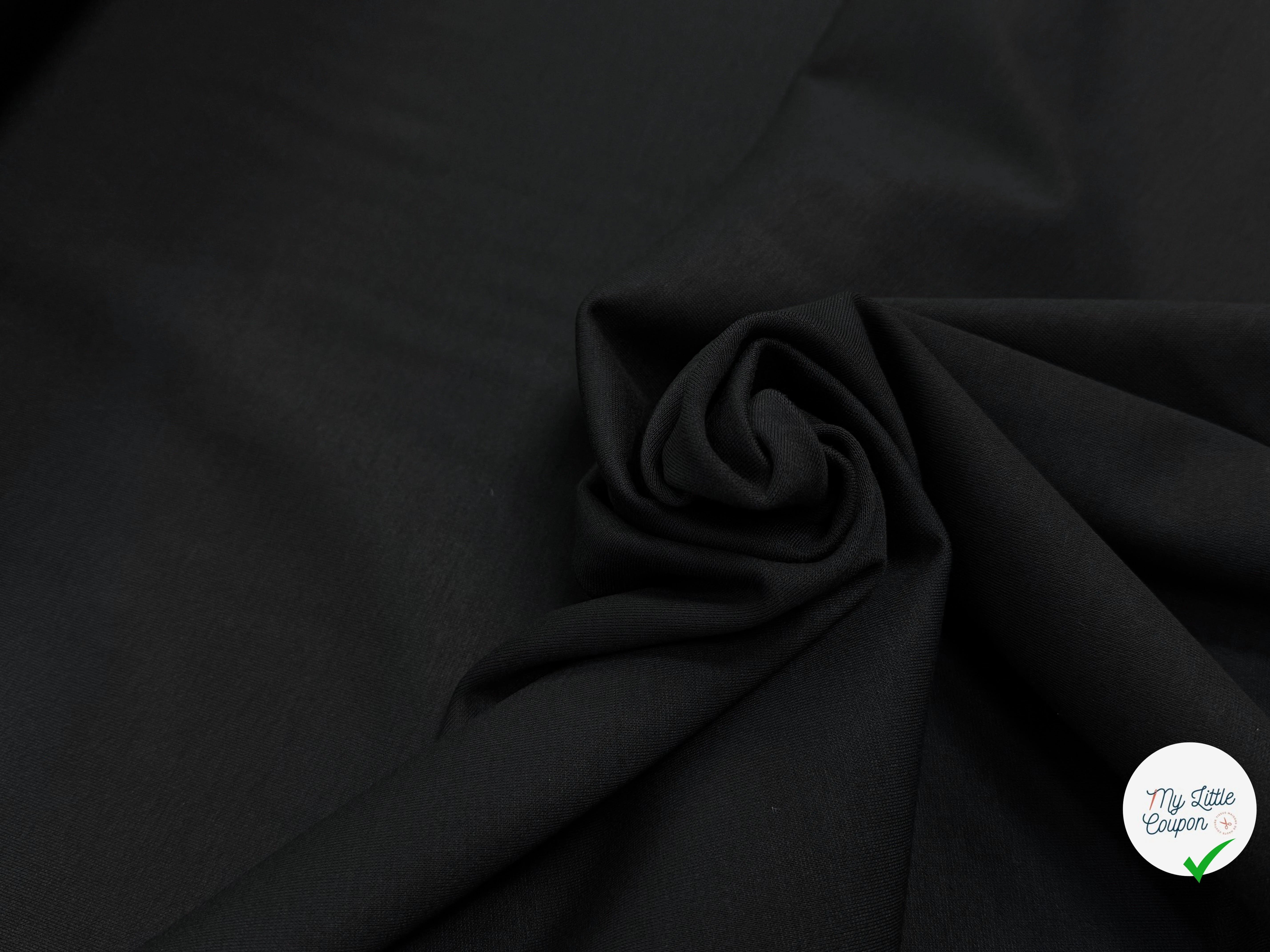 MAILLE LOURDE COTON NOIR TRÈS BELLE TENUE - My Little Coupon