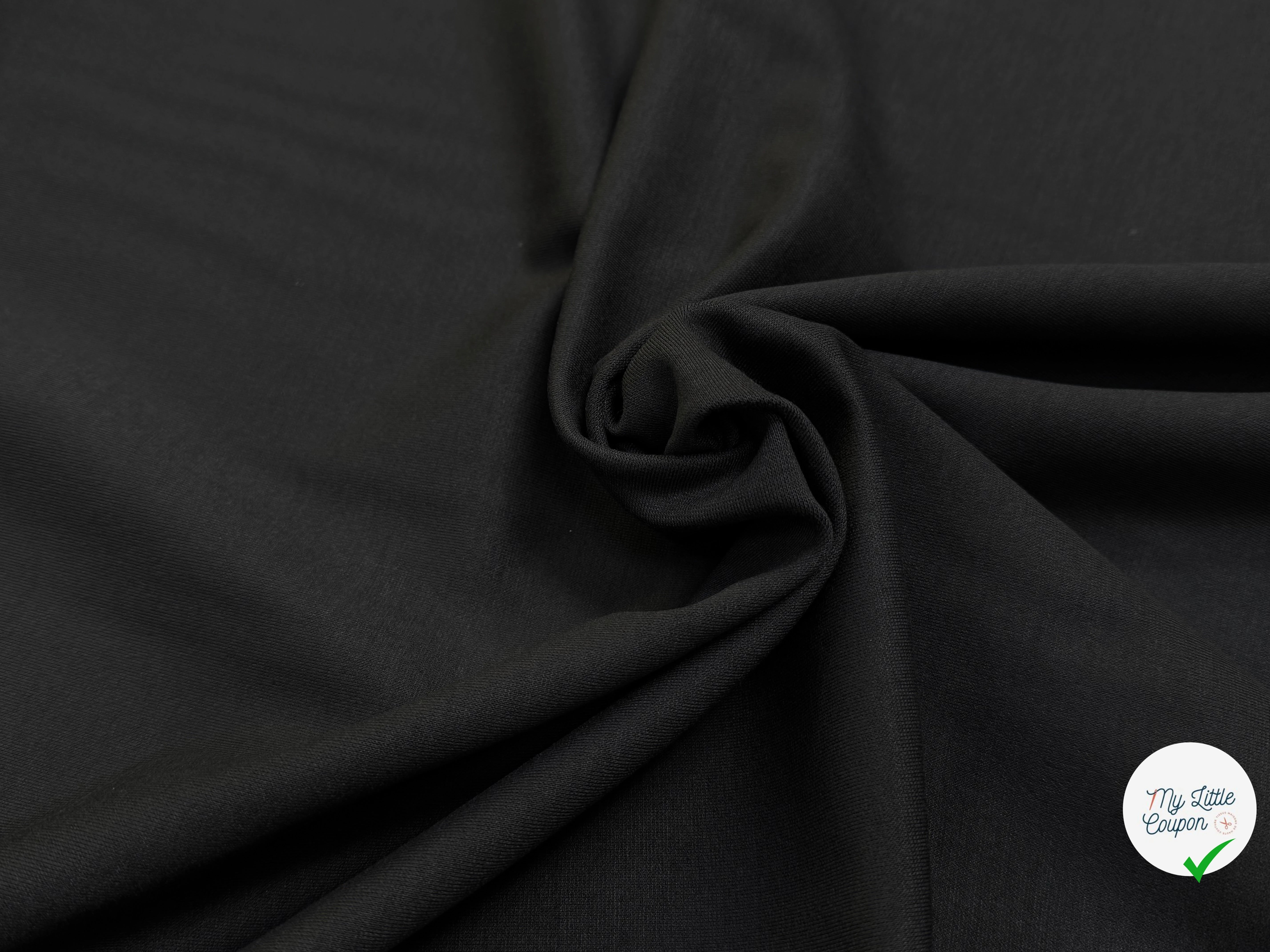 MAILLE LOURDE COTON NOIR TRÈS BELLE TENUE - My Little Coupon