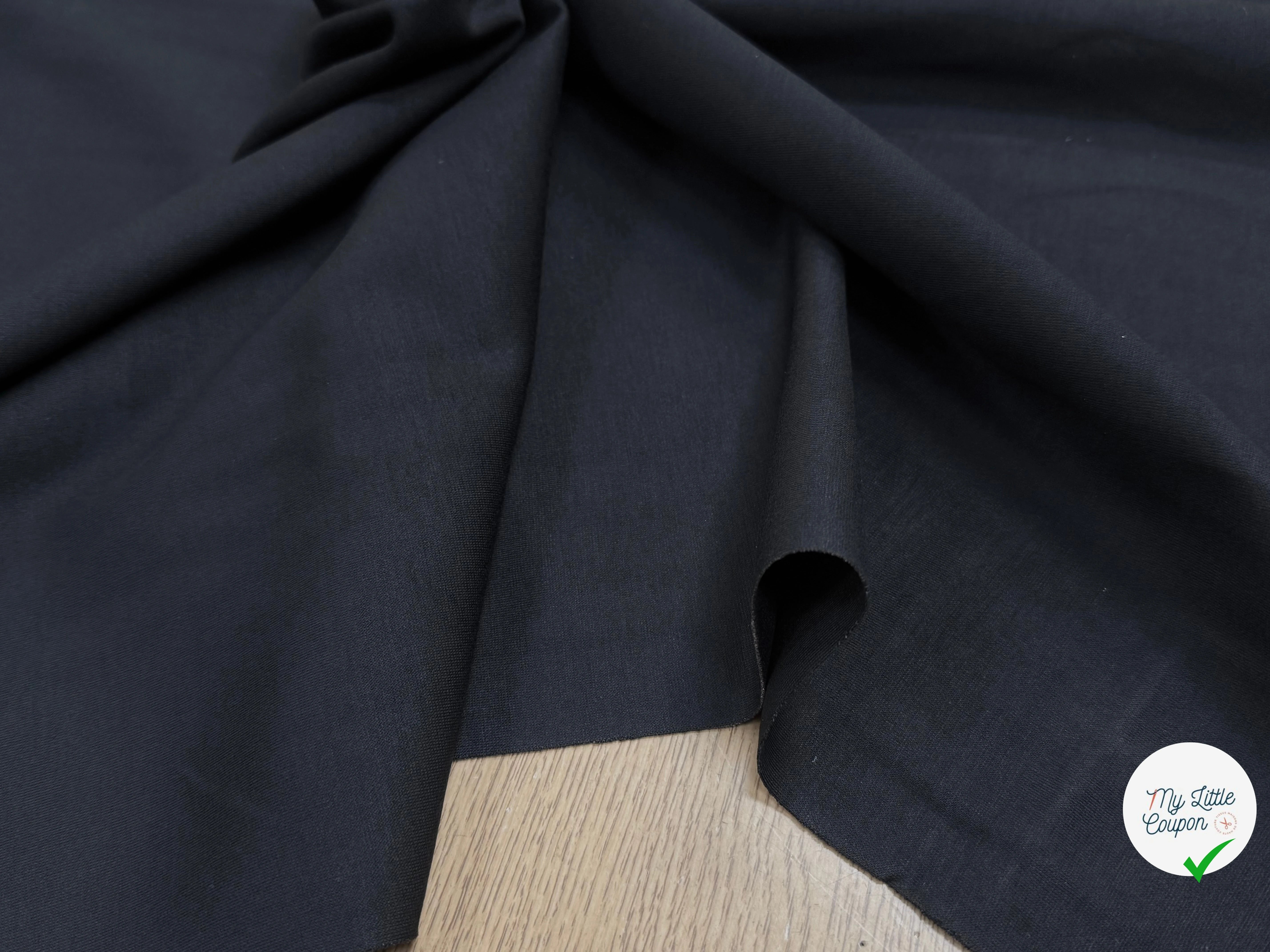 MAILLE LOURDE COTON NOIR TRÈS BELLE TENUE - My Little Coupon