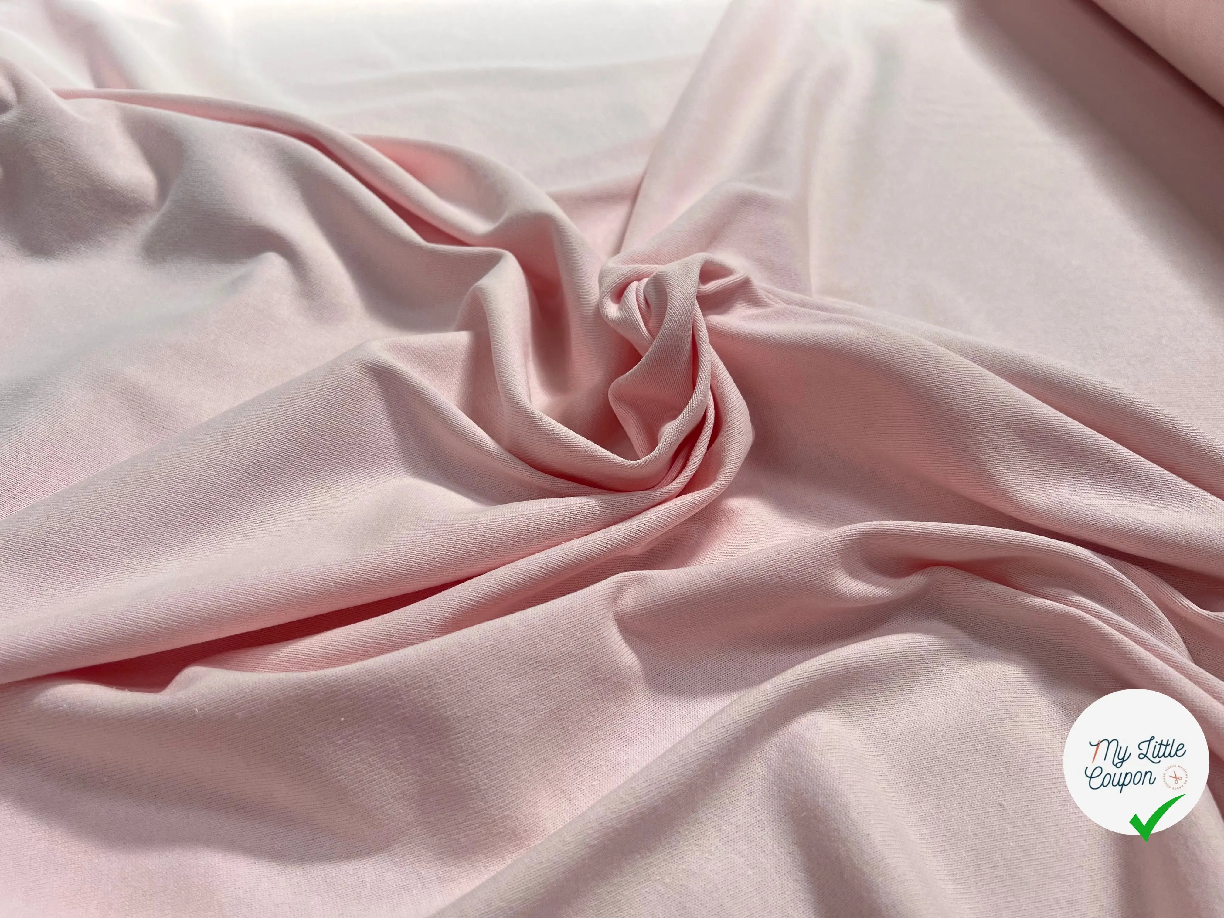 MAILLE LOURDE COTON ROSE BABY PINK - My Little Coupon