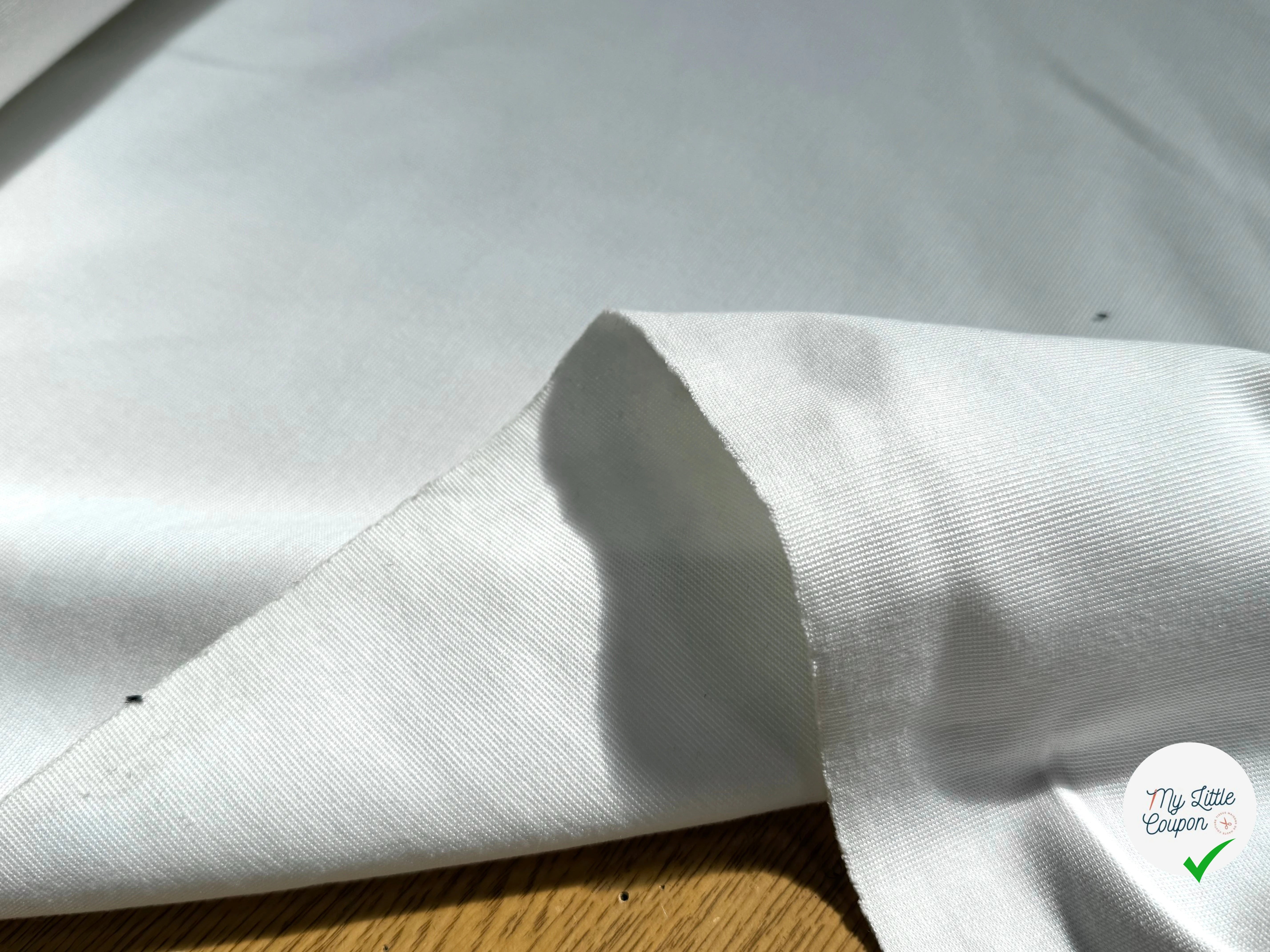 MAILLE LOURDE COTON ULTRA STRETCH BLANC - My Little Coupon