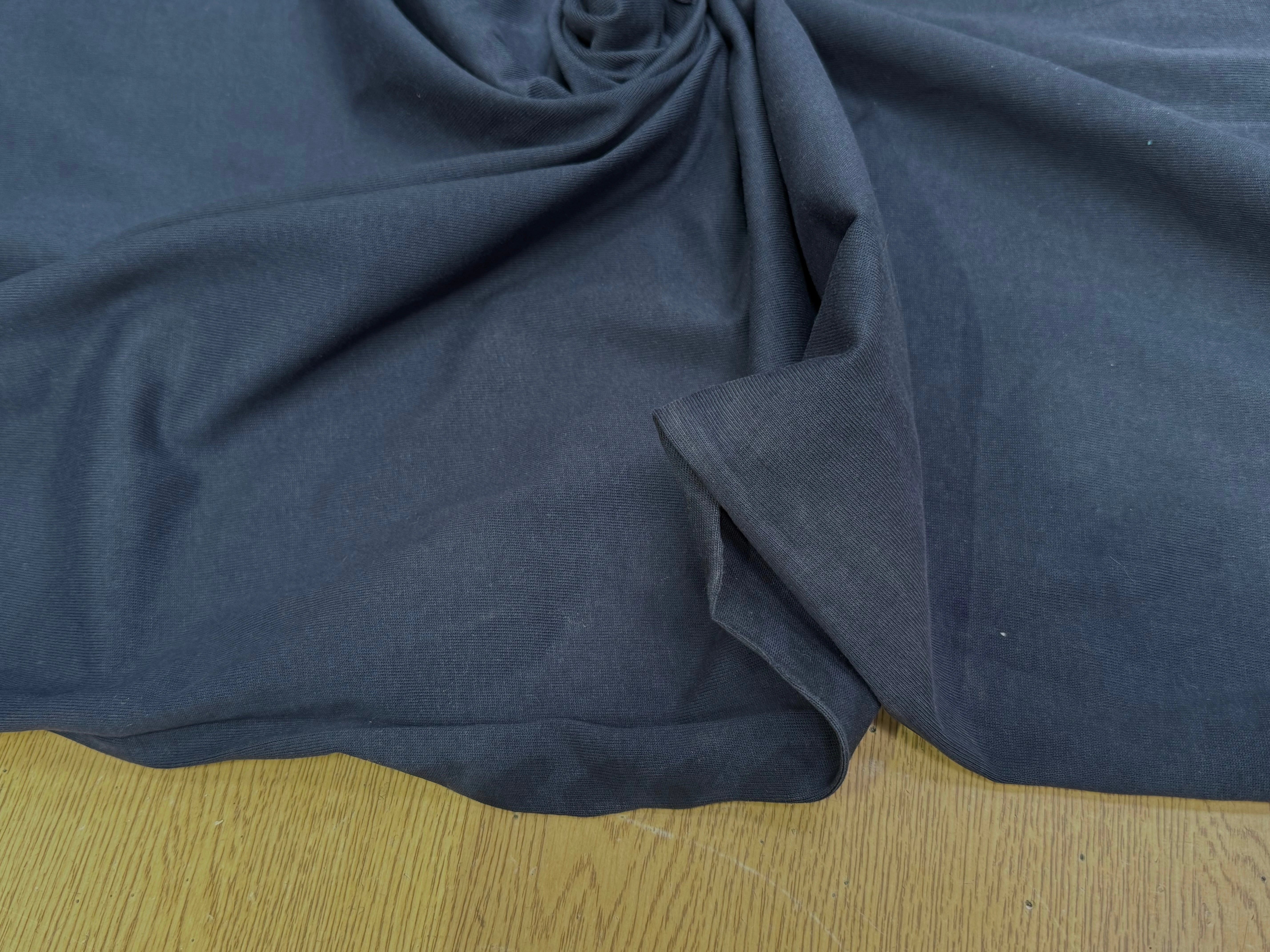 MAILLE LOURDE DE COTON BLEU ARDOISE - My Little Coupon