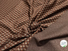 MAILLE LOURDE MOTIFS GÉOMETRIQUES CHOCO MARRON - My Little Coupon