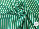 MAILLE LOURDE RAYURES CREME FOND VERT - My Little Coupon