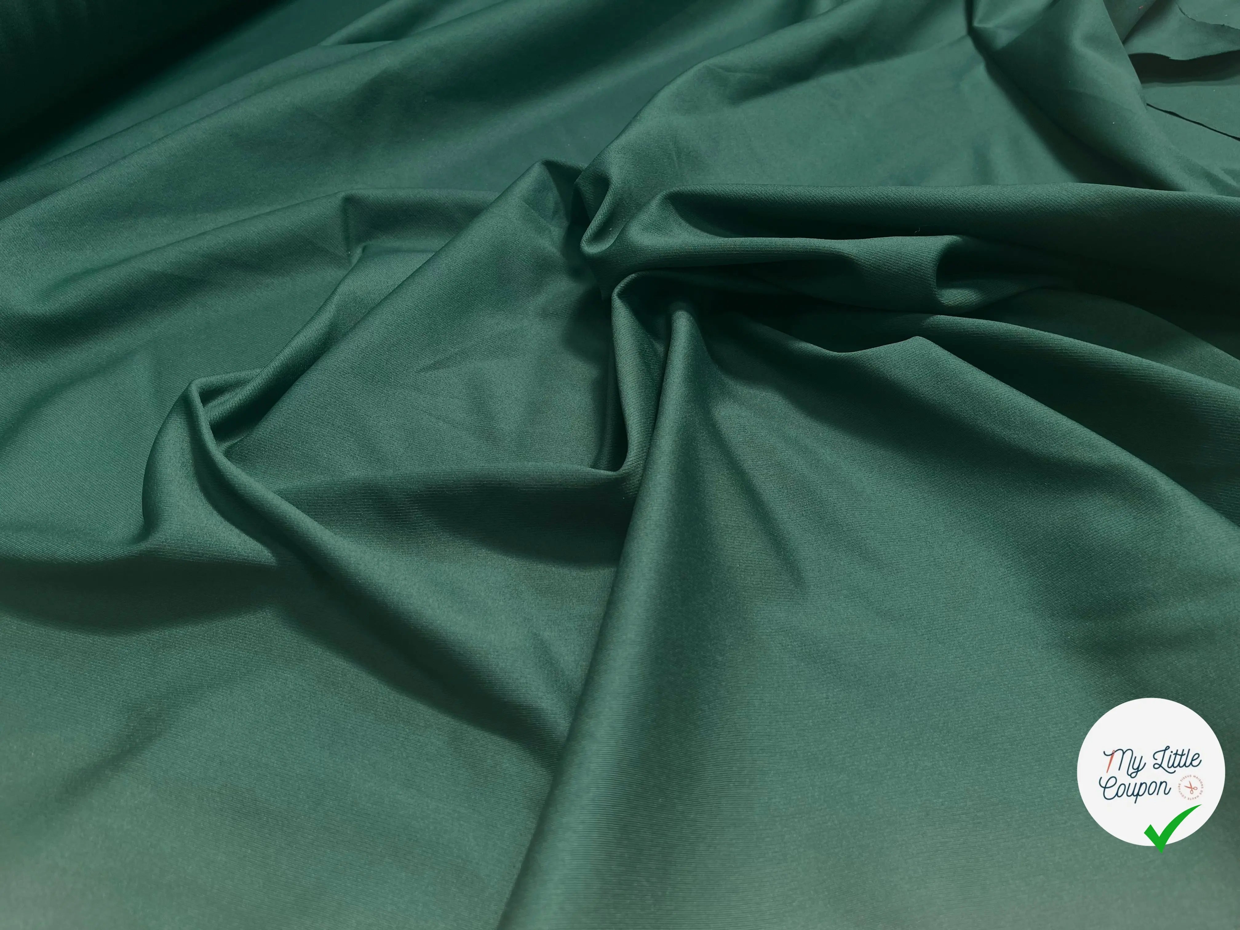 MAILLE LOURDE STRETCH VERT FONCÉ - My Little Coupon