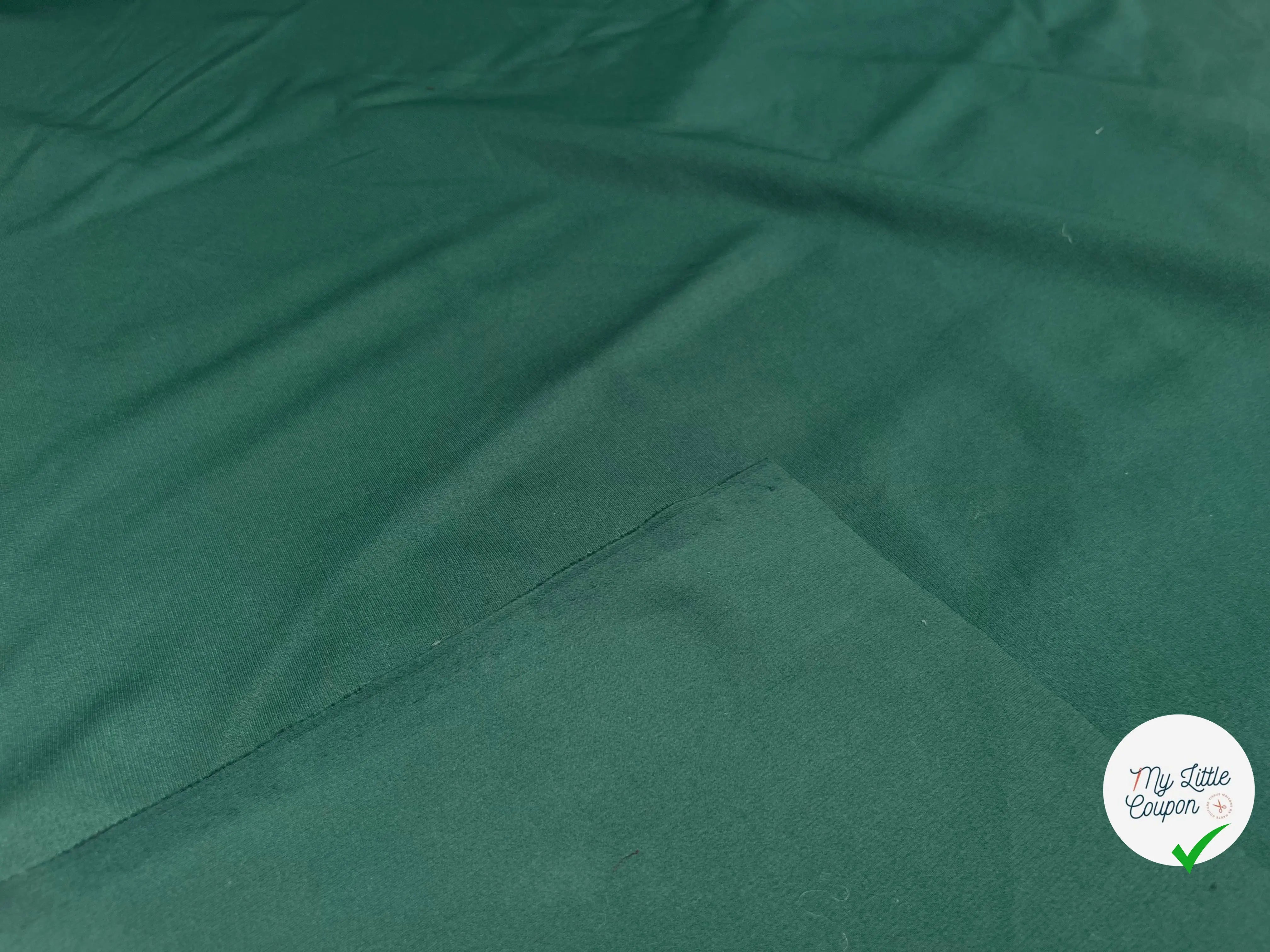 MAILLE LOURDE STRETCH VERT FONCÉ - My Little Coupon