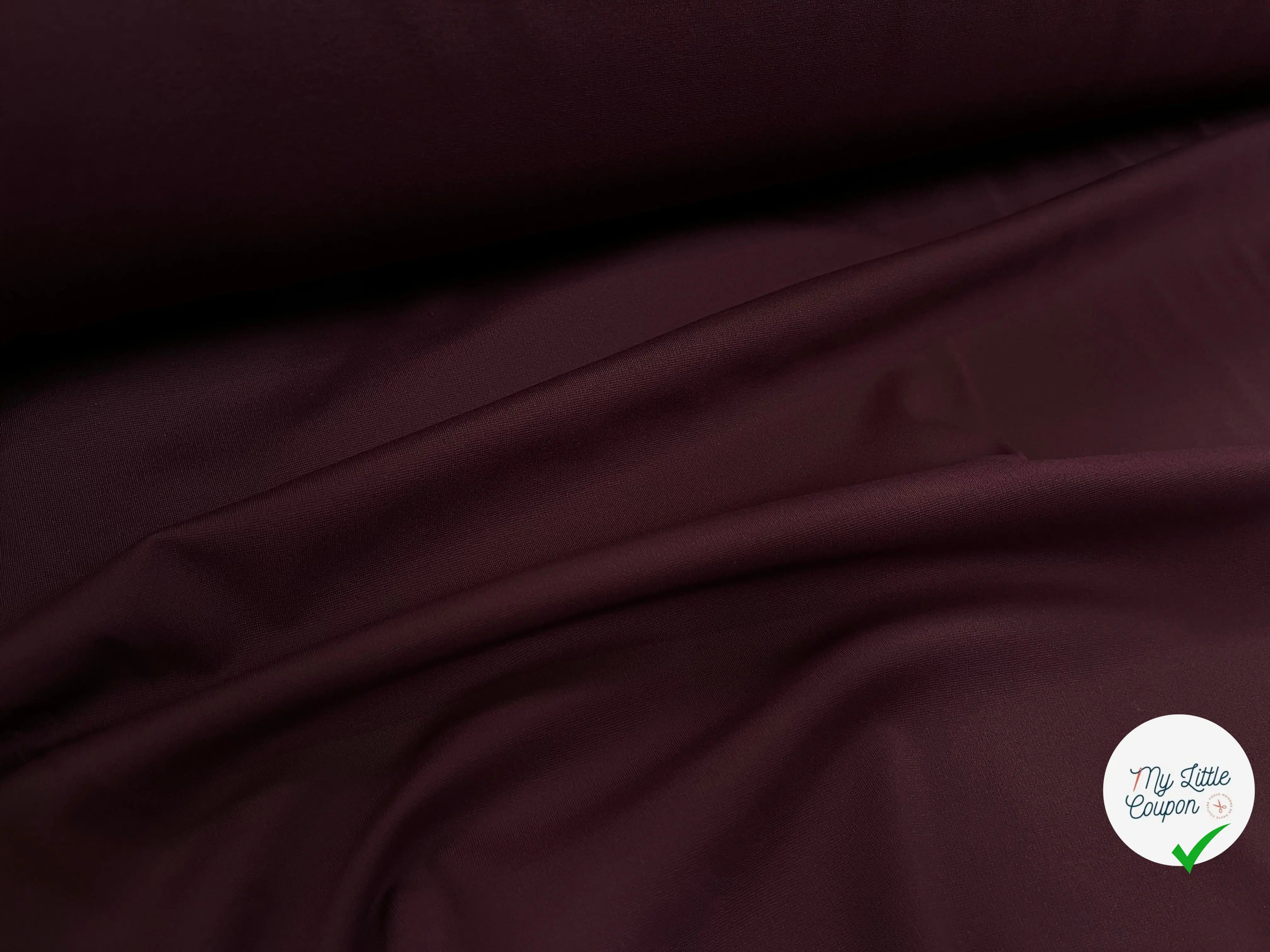 MAILLE MILANO BI STRETCH TECNICO BORDEAUX 10% ELASTHANNE - My Little Coupon