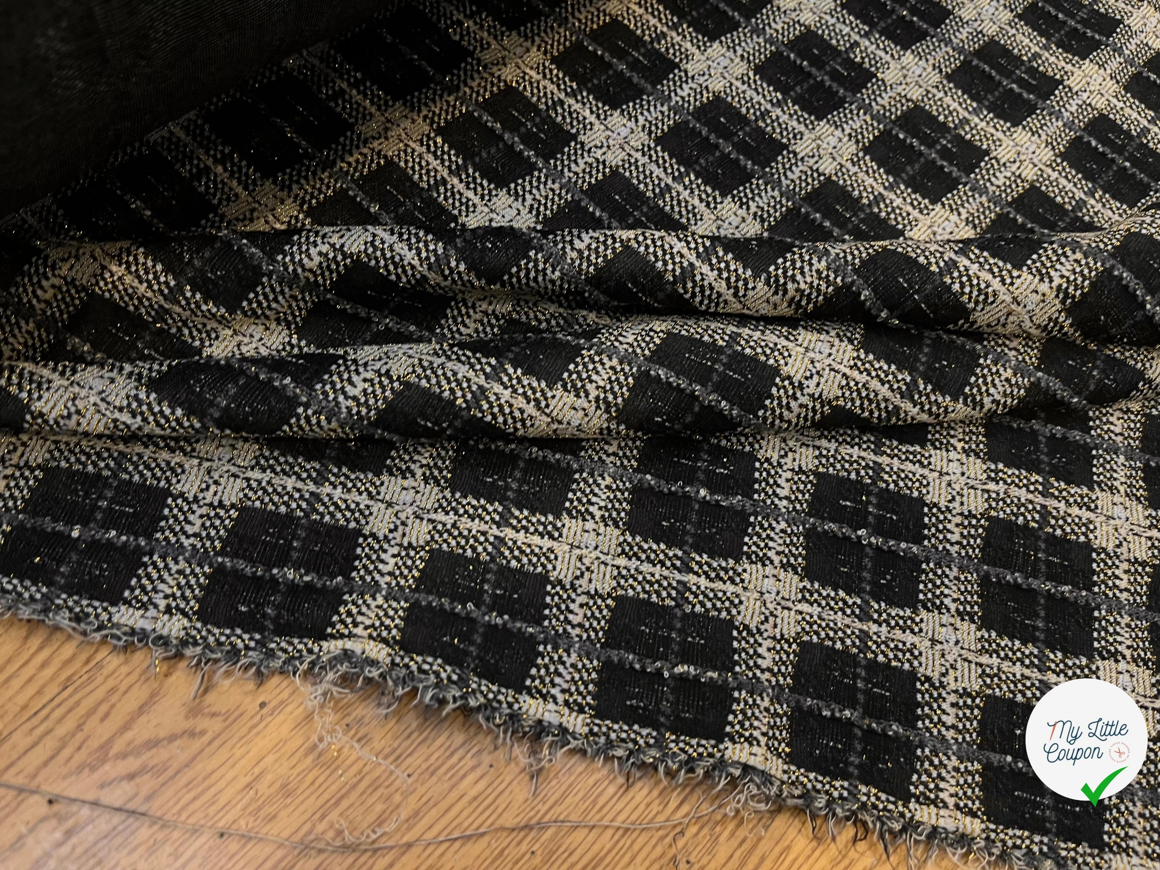 MAILLE MILANO FIL OR À CARREAUX - My Little Coupon