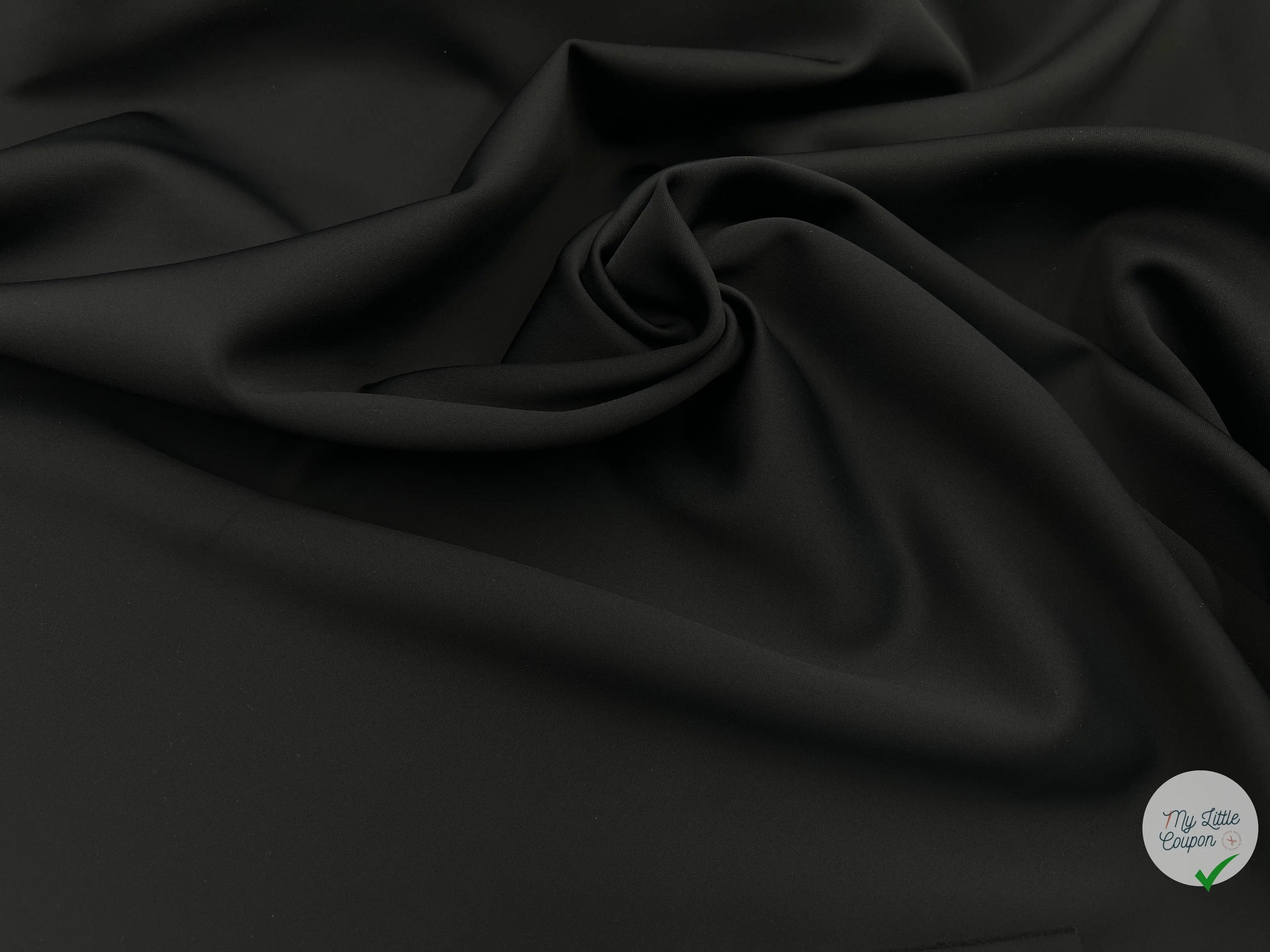 MAILLE NOIRE TOUCHER NÉOPRÈNE - coupon de tissu de 3 mètres - My Little Coupon - tissu - coudre