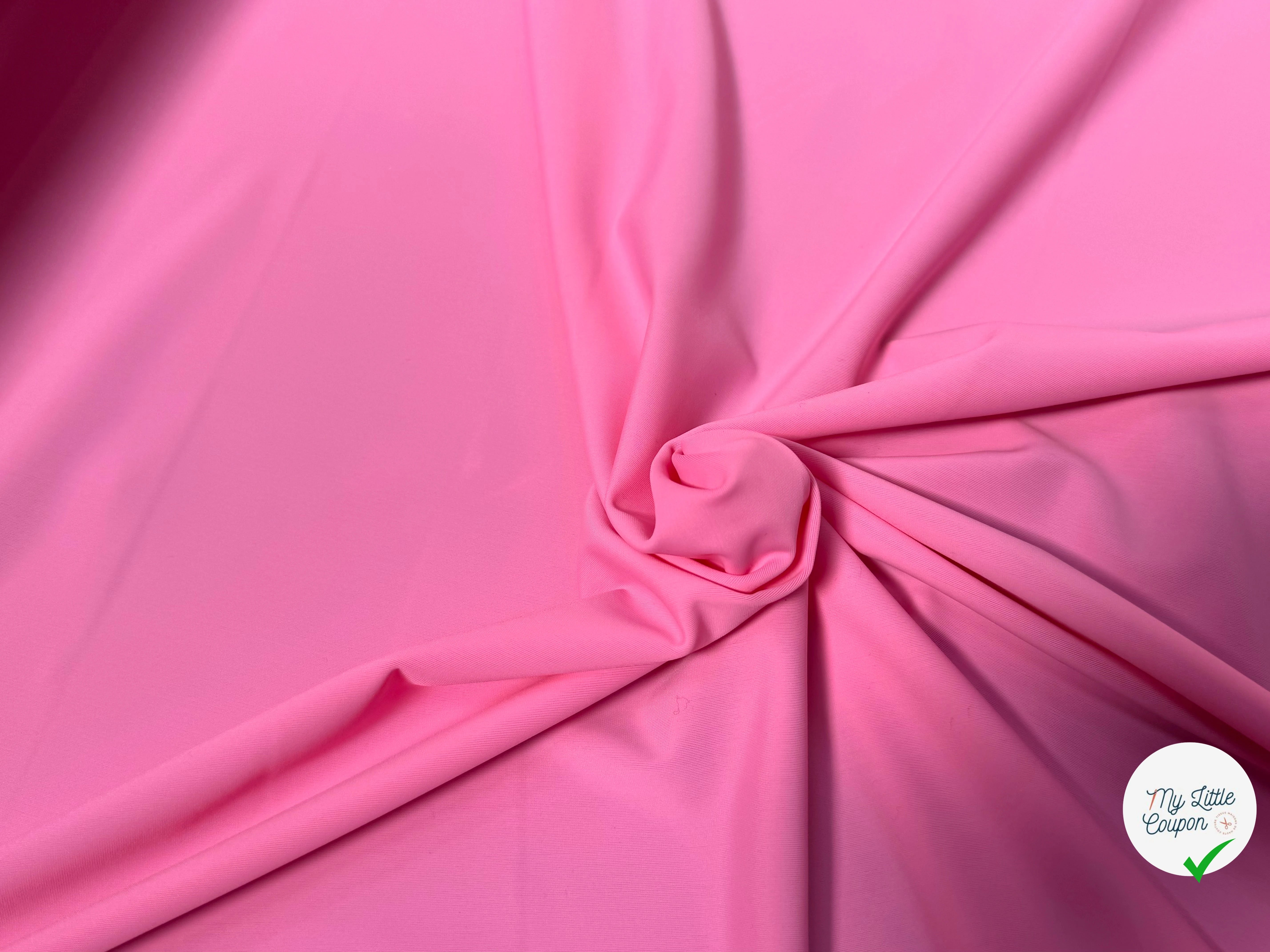 MAILLE POLYAMIDE ÉLASTHANNE ASPECT SWIMWEAR SOFT ROSE CLAIR - My Little Coupon