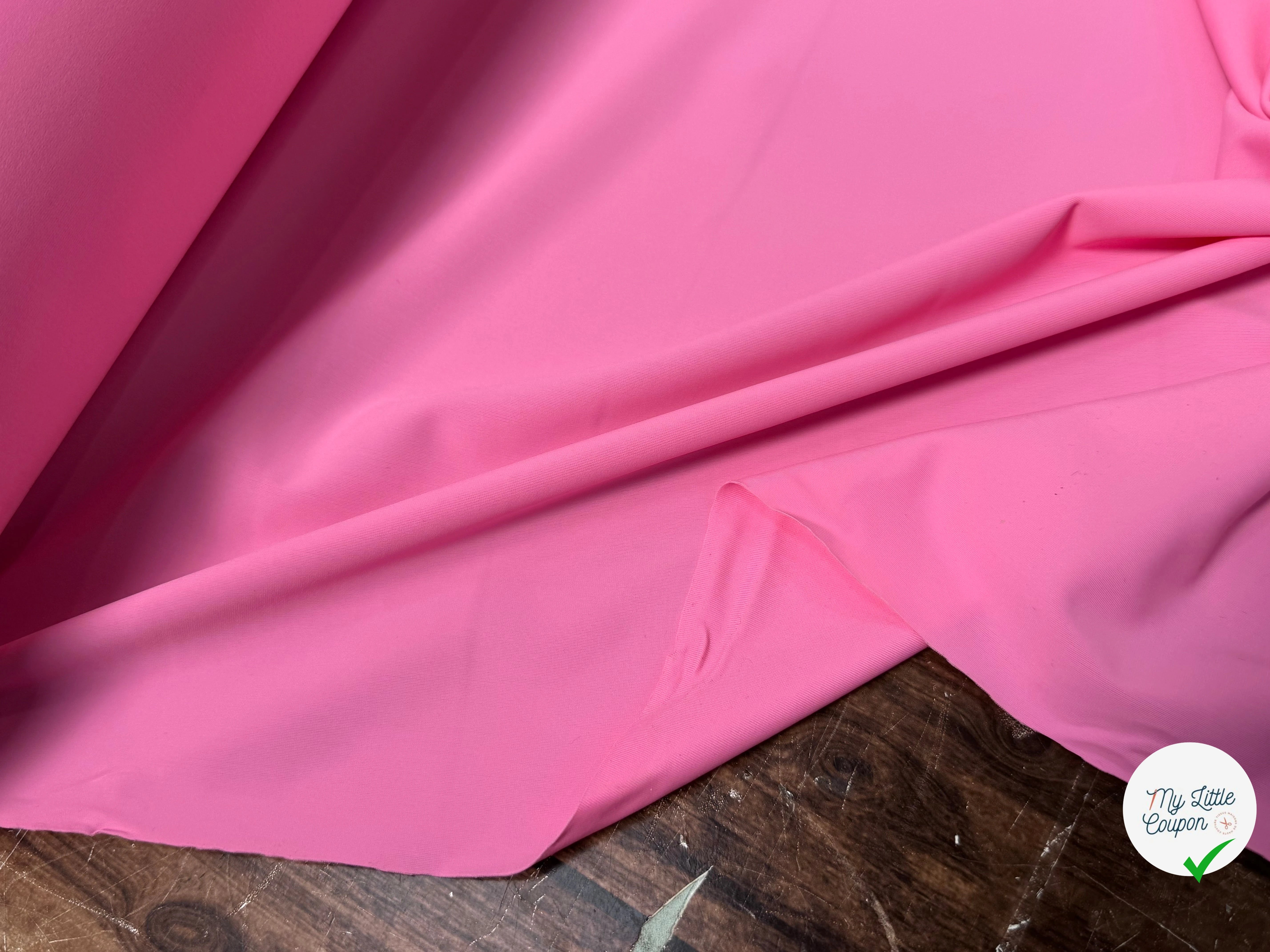 MAILLE POLYAMIDE ÉLASTHANNE ASPECT SWIMWEAR SOFT ROSE CLAIR - My Little Coupon