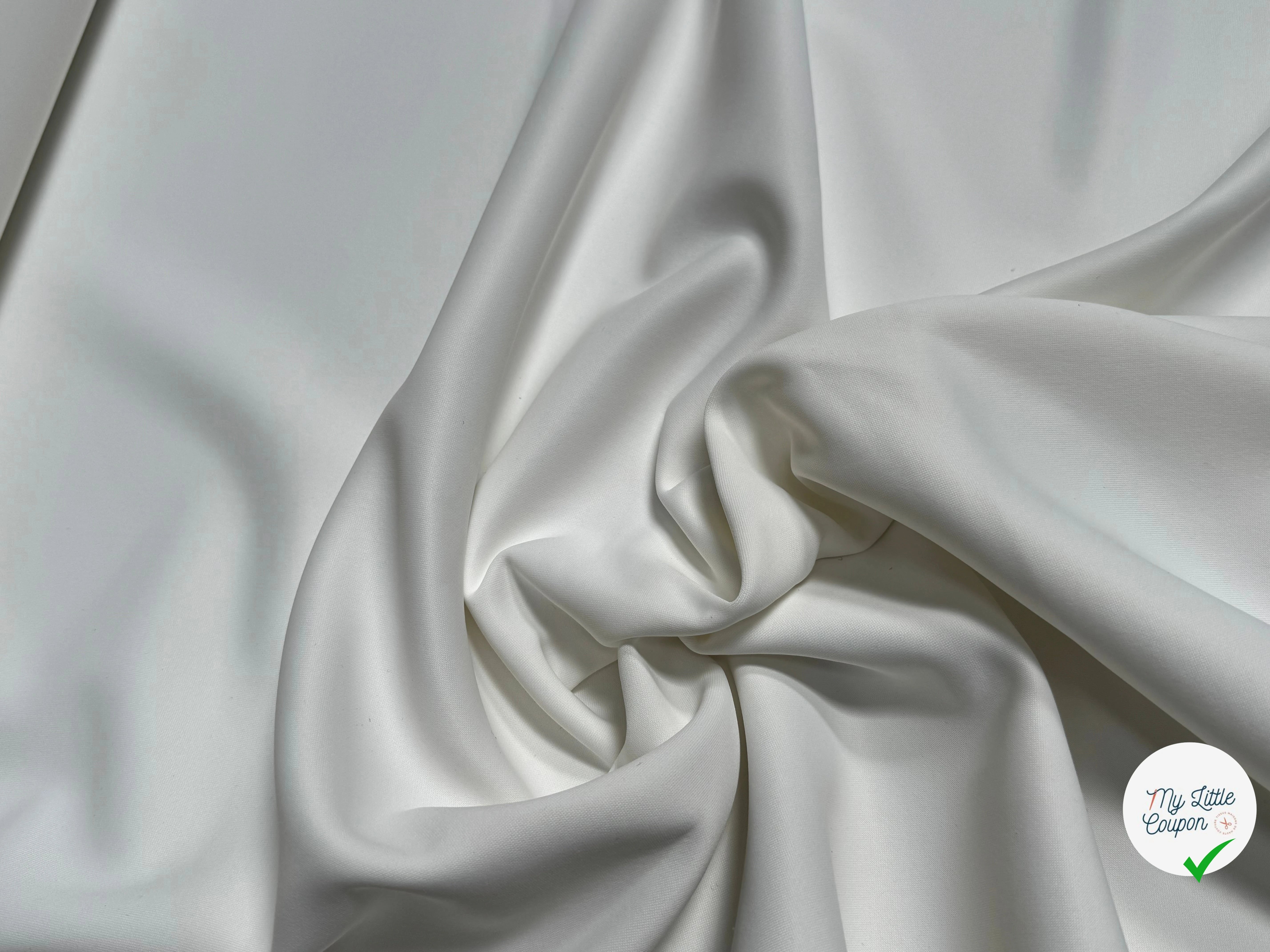 MAILLE POLYAMIDE LOURDE ASPECT SWIMWEAR BLANC - My Little Coupon