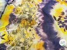 MAILLE RESILE ULTRA STRETCH FLORAL JAUNE VIOLET - My Little Coupon