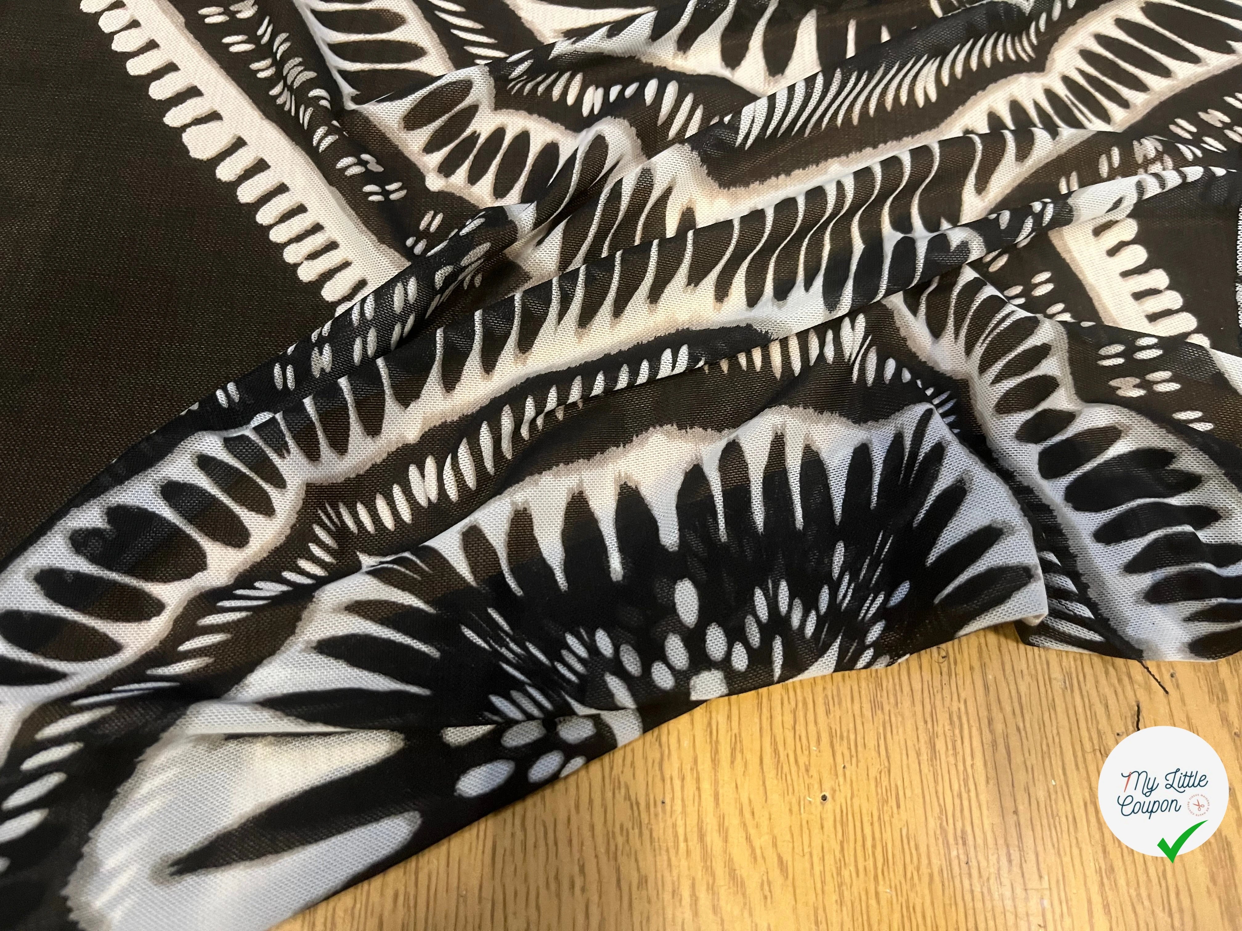 MAILLE RÉSILLE À MOTIFS GÉOMÉTRIQUE ZIGZAG - My Little Coupon