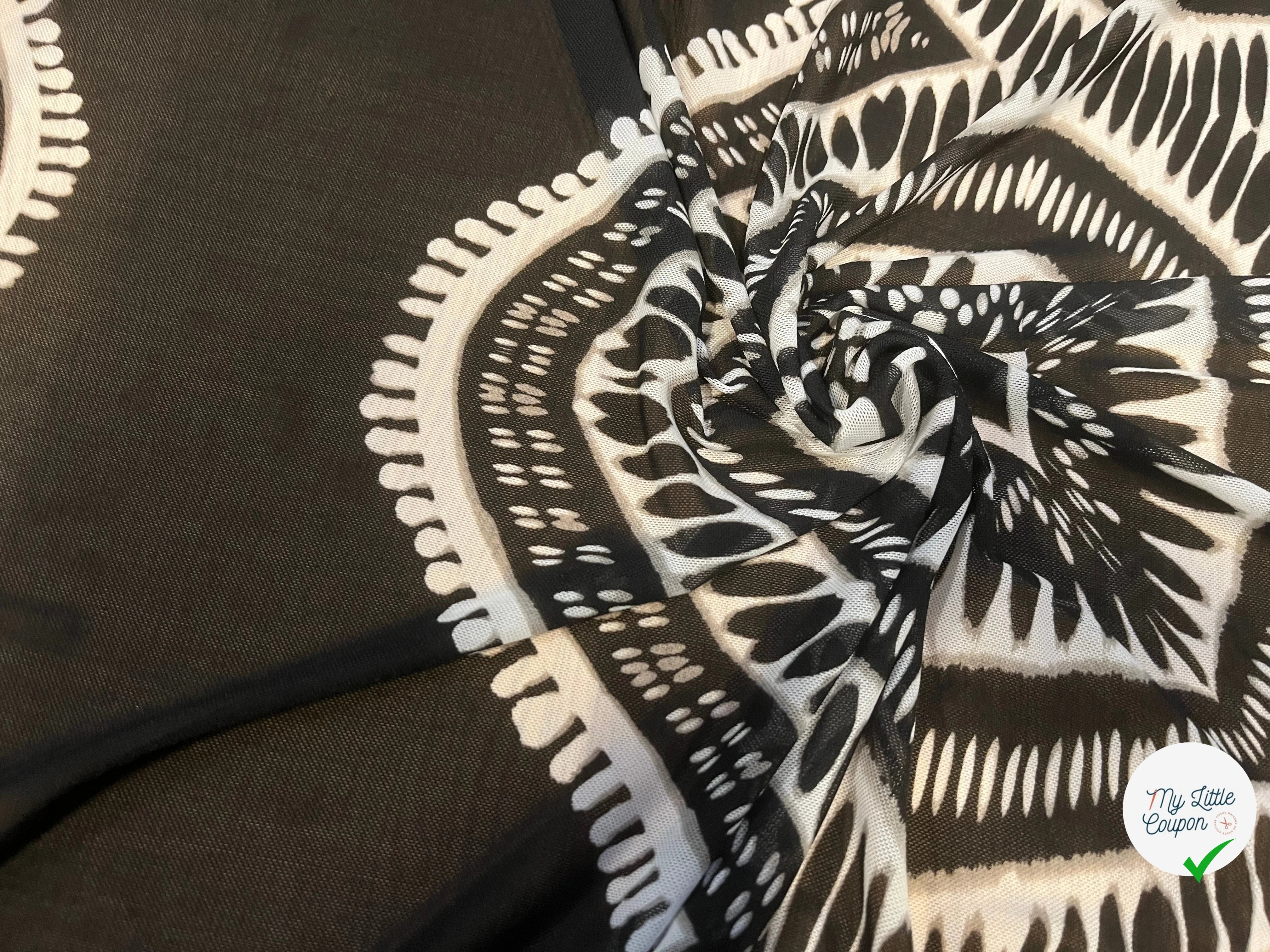 MAILLE RÉSILLE À MOTIFS GÉOMÉTRIQUE ZIGZAG - My Little Coupon