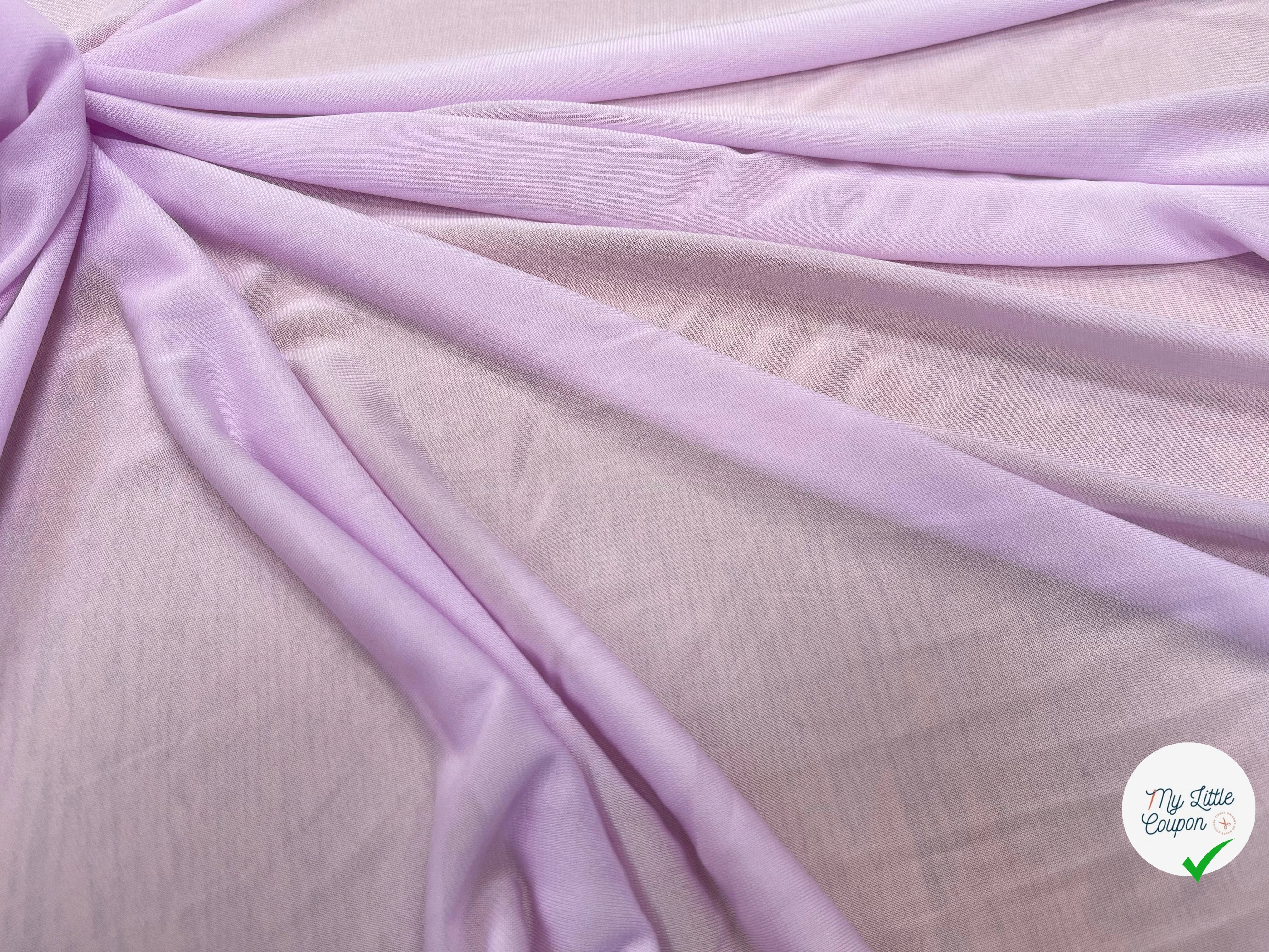 MAILLE RÉSILLE FROIDE VISCOSE LILAC PINK - My Little Coupon