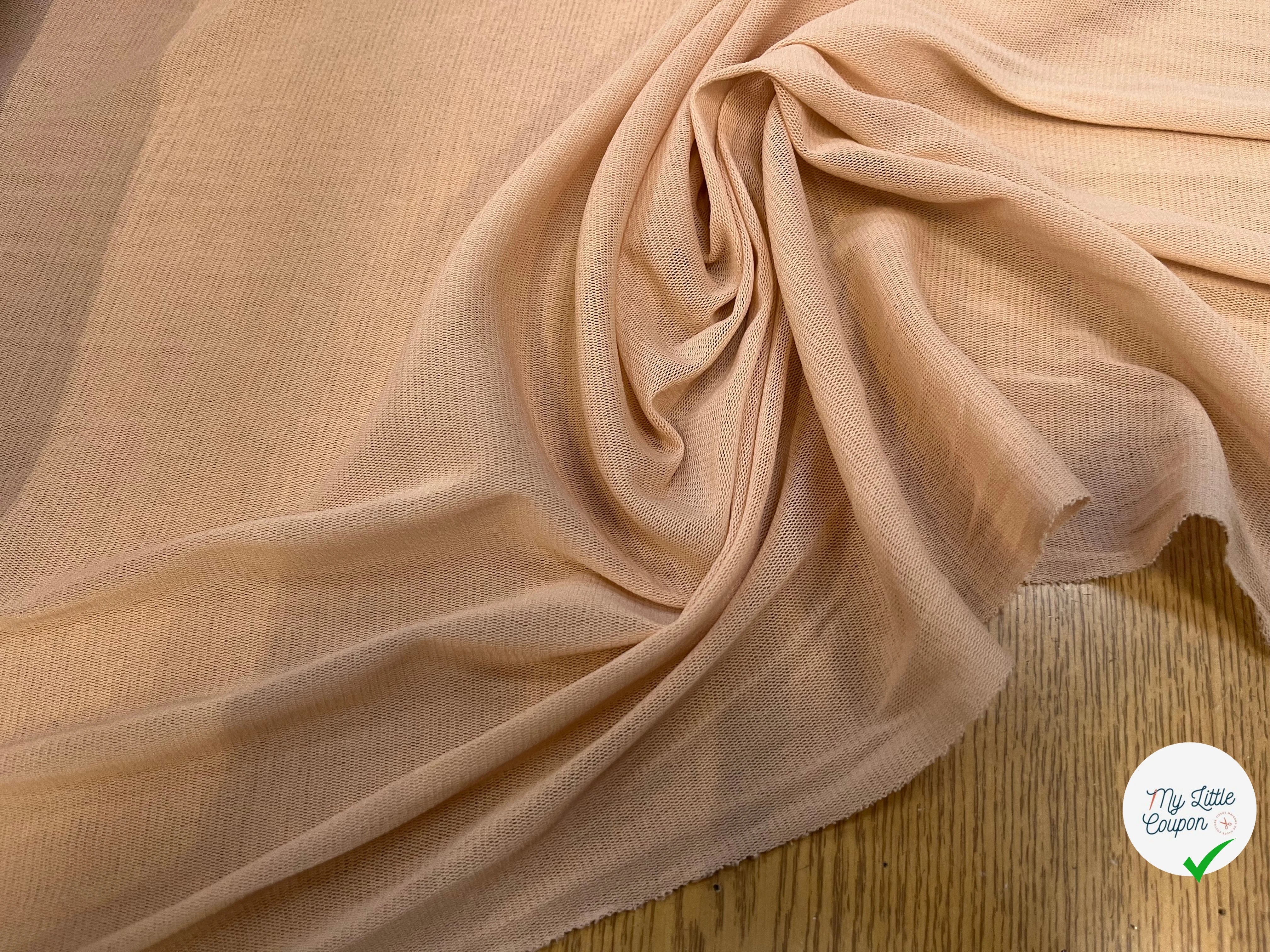 MAILLE RÉSILLE PEACH PINK - My Little Coupon