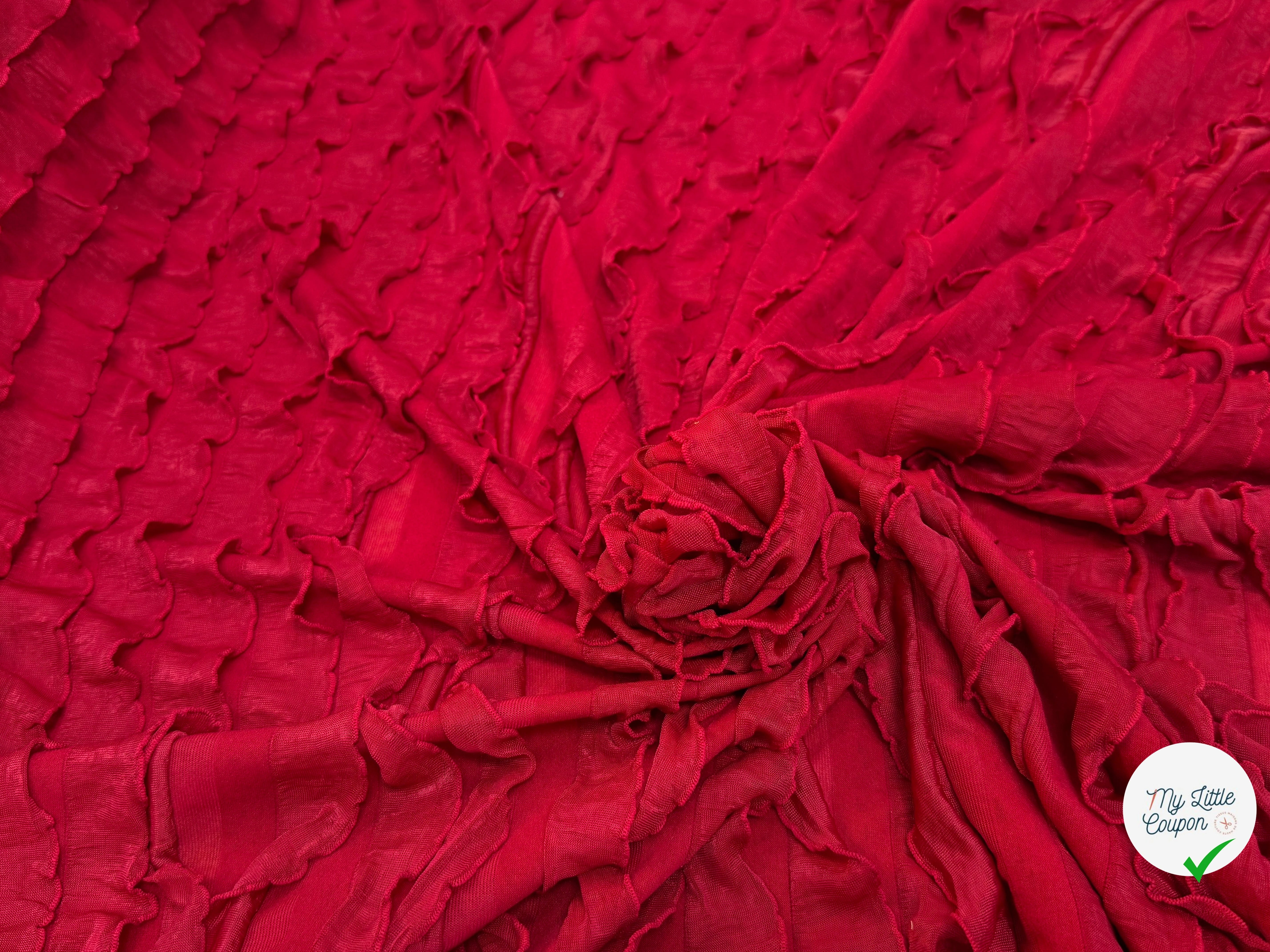 MAILLE ROUGE À VOLANT - My Little Coupon