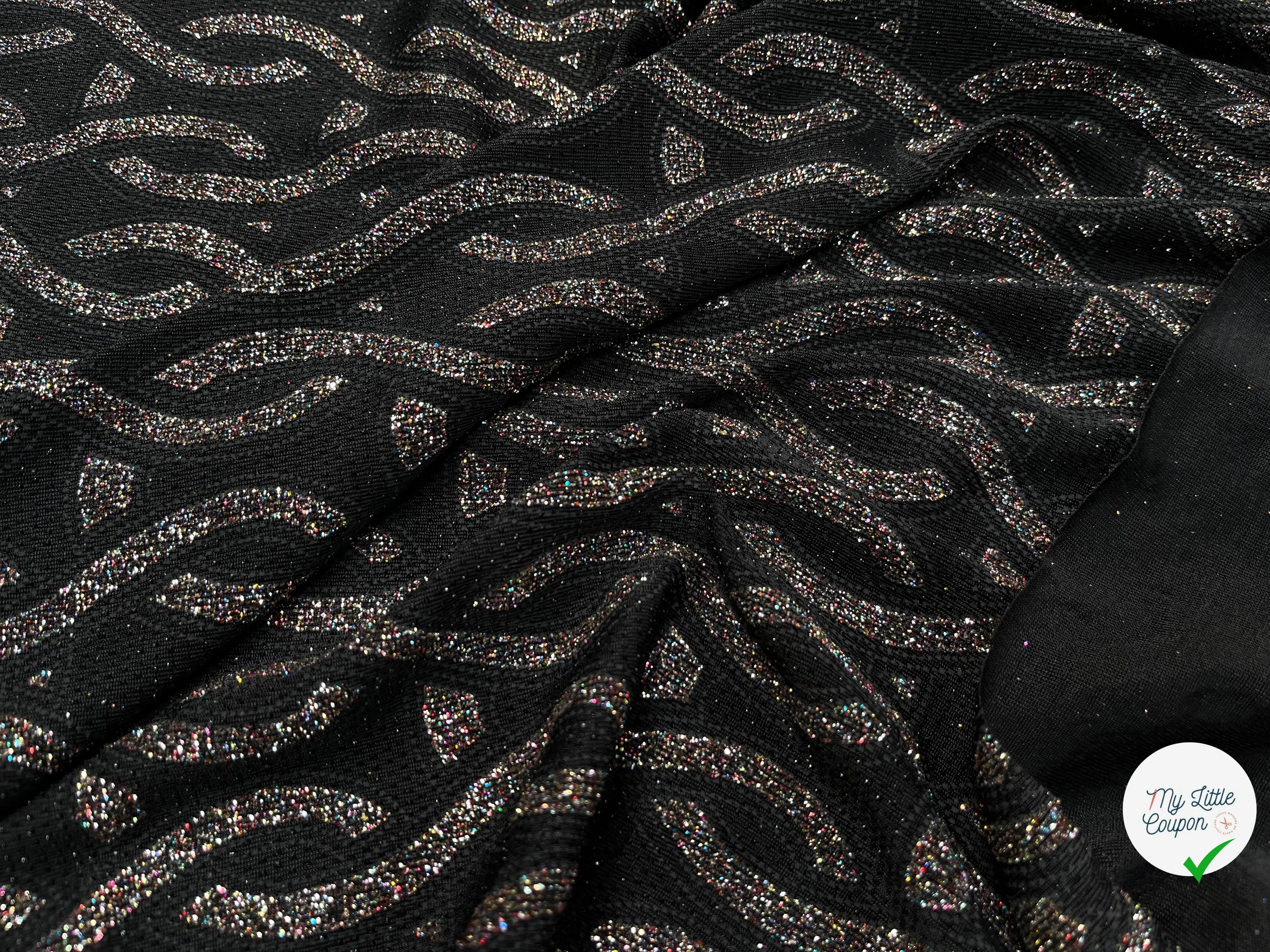 MAILLE SEQUIN MOTIF CROCHETS BRILLANTE MULTICOLORES - My Little Coupon