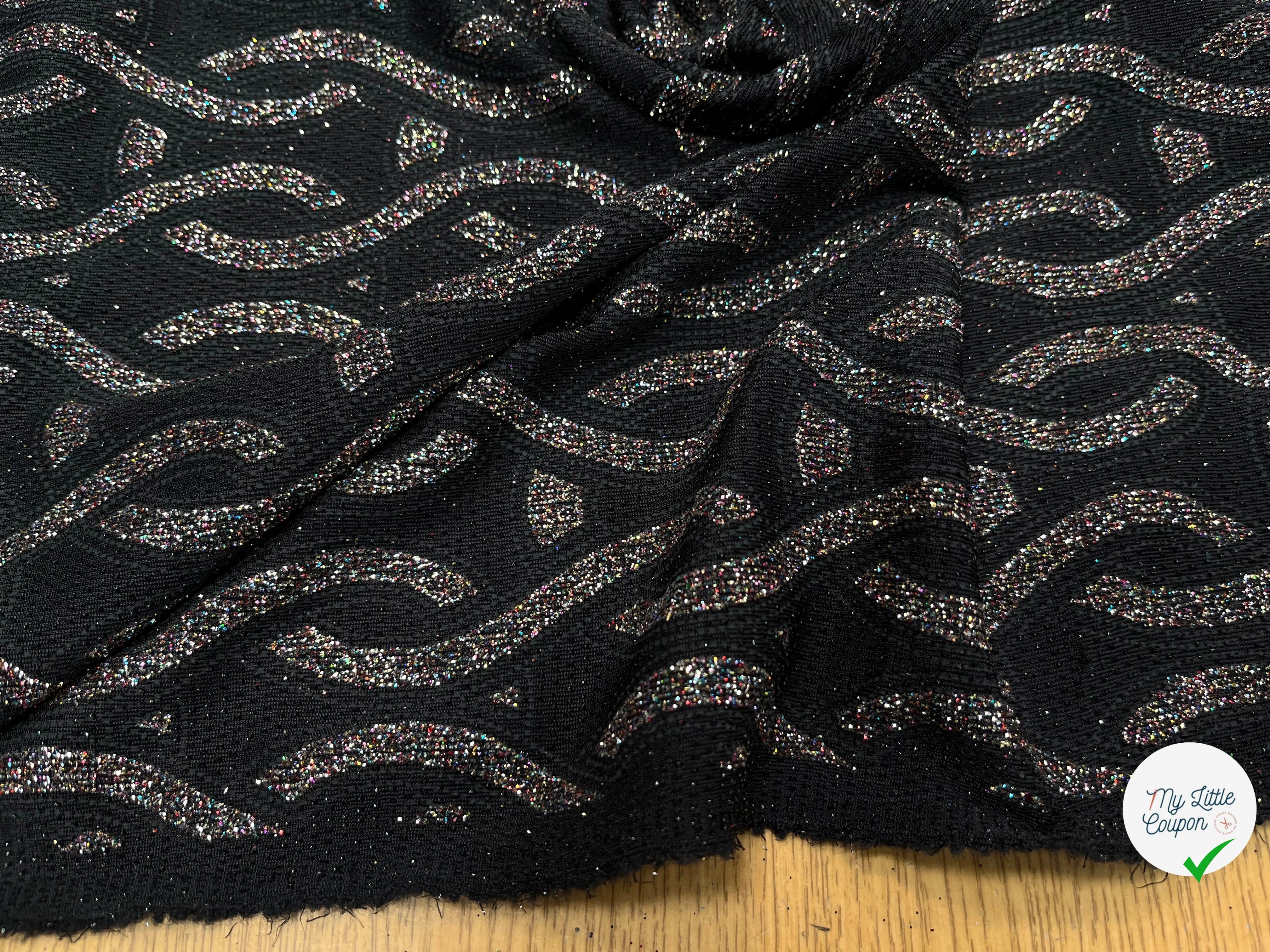 MAILLE SEQUIN MOTIF CROCHETS BRILLANTE MULTICOLORES - My Little Coupon