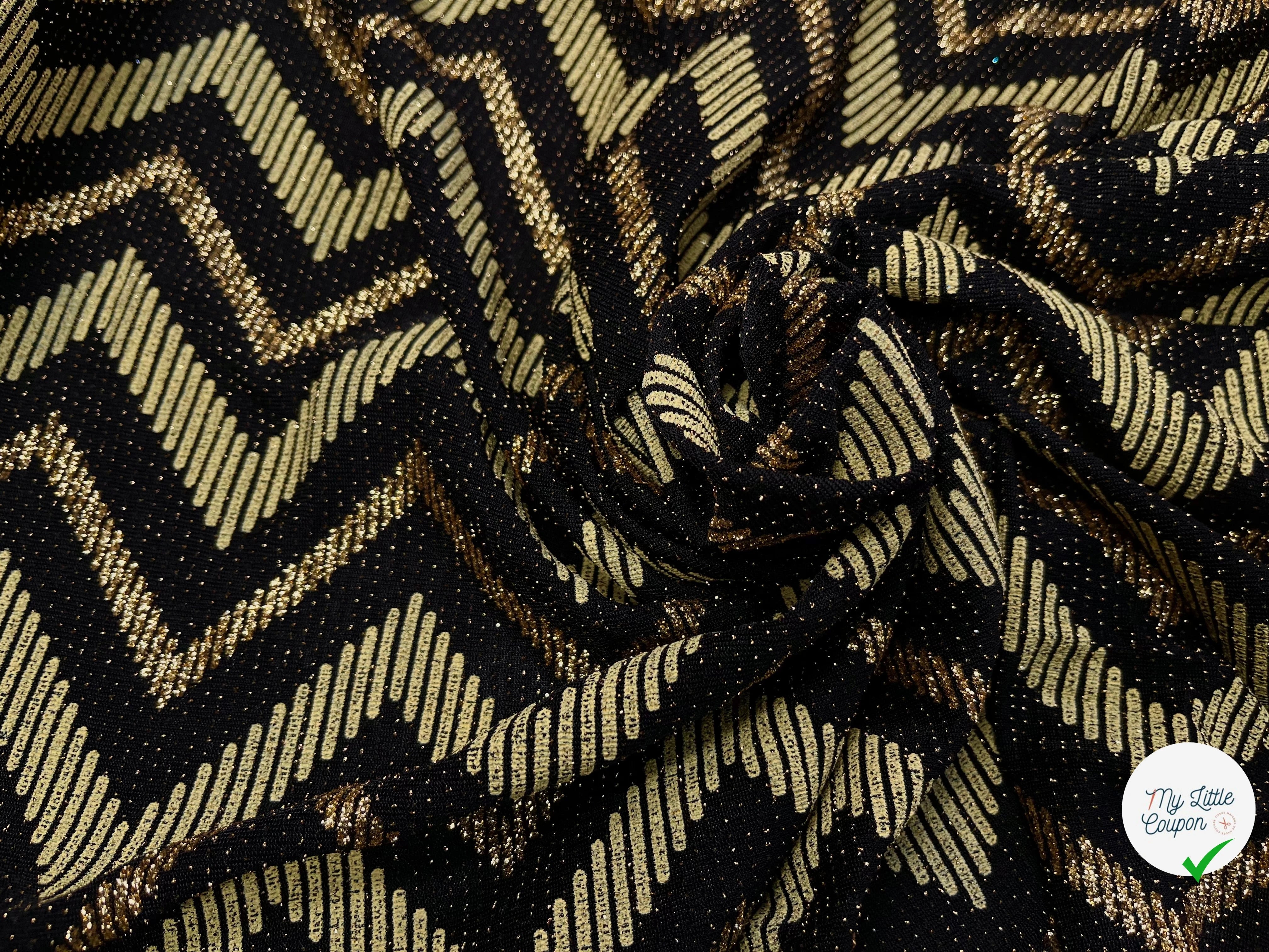 MAILLE SÉQUIN OR BRILLANT MOTIF ZIG-ZAG - My Little Coupon