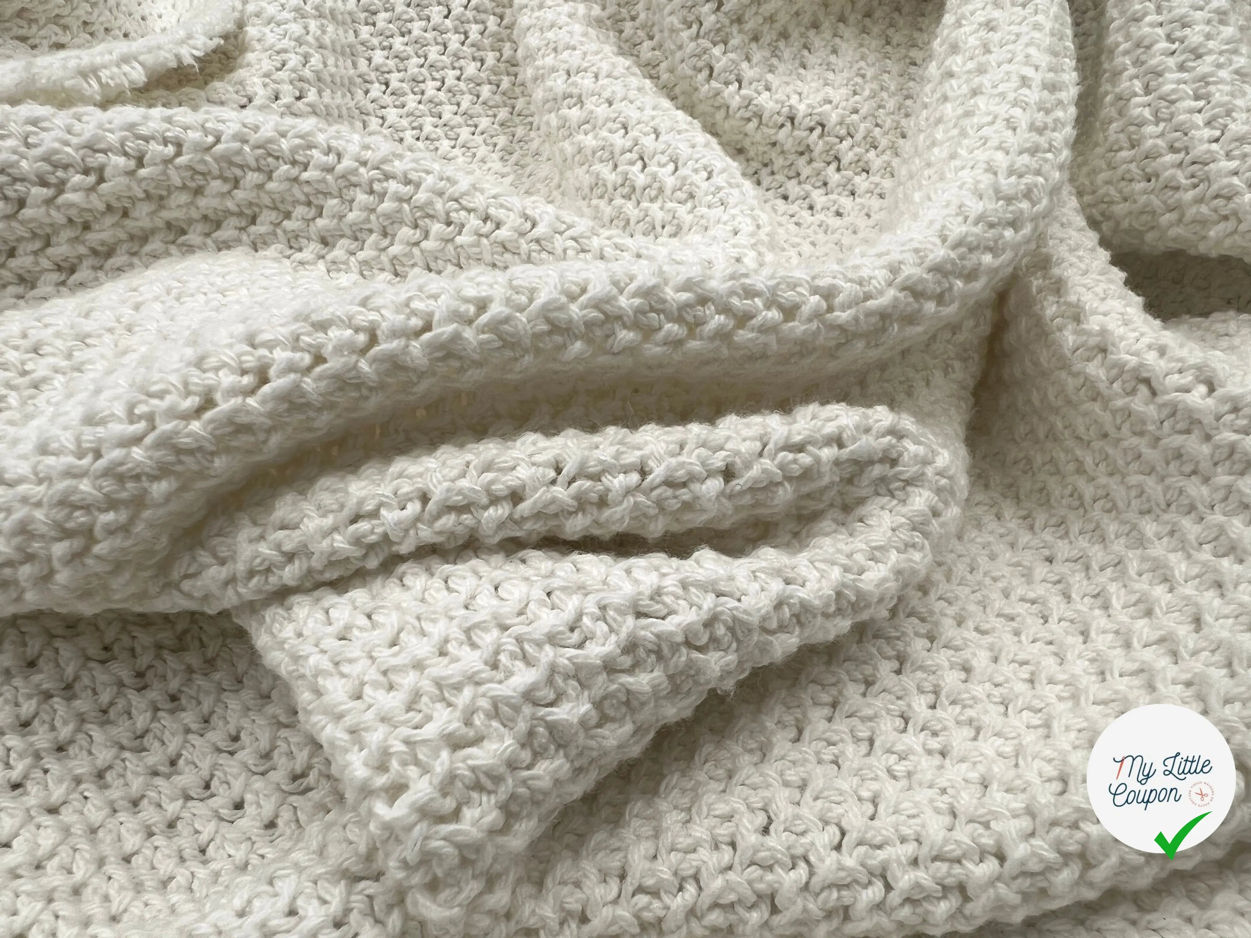 MAILLE TRICOT COTON FAÇON TWEED - coupon de tissu de 3 mètres - My Little Coupon - tissu - coudre