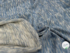 MAILLE TRICOT LÉGÈRE MOULINE BLEU ET LUREX - My Little Coupon