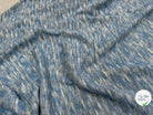 MAILLE TRICOT LÉGÈRE MOULINE BLEU ET LUREX - My Little Coupon