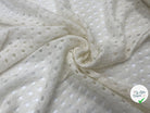 MAILLE TRICOTÉE AJOURÉE BLANC - My Little Coupon - tissu - coudre