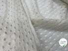 MAILLE TRICOTÉE AJOURÉE BLANC - My Little Coupon - tissu - coudre