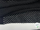 MAILLE TRICOTÉE AJOURÉE DE MOTIFS LOSANGES NOIR - coupon de tissu de 3 mètres - My Little Coupon - tissu - coudre