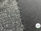 MAILLE TRICOTÉE LOURDE GRIS BLANC - coupon de tissu de 3 mètres - My Little Coupon - tissu - coudre
