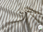 MAILLE TRICOTÉE STRETCH À RAYURES BEIGE MARRONÉ - My Little Coupon