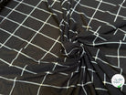 MAILLE VISCOSE FINE ET FLUIDE NOIR À CARREAUX - My Little Coupon
