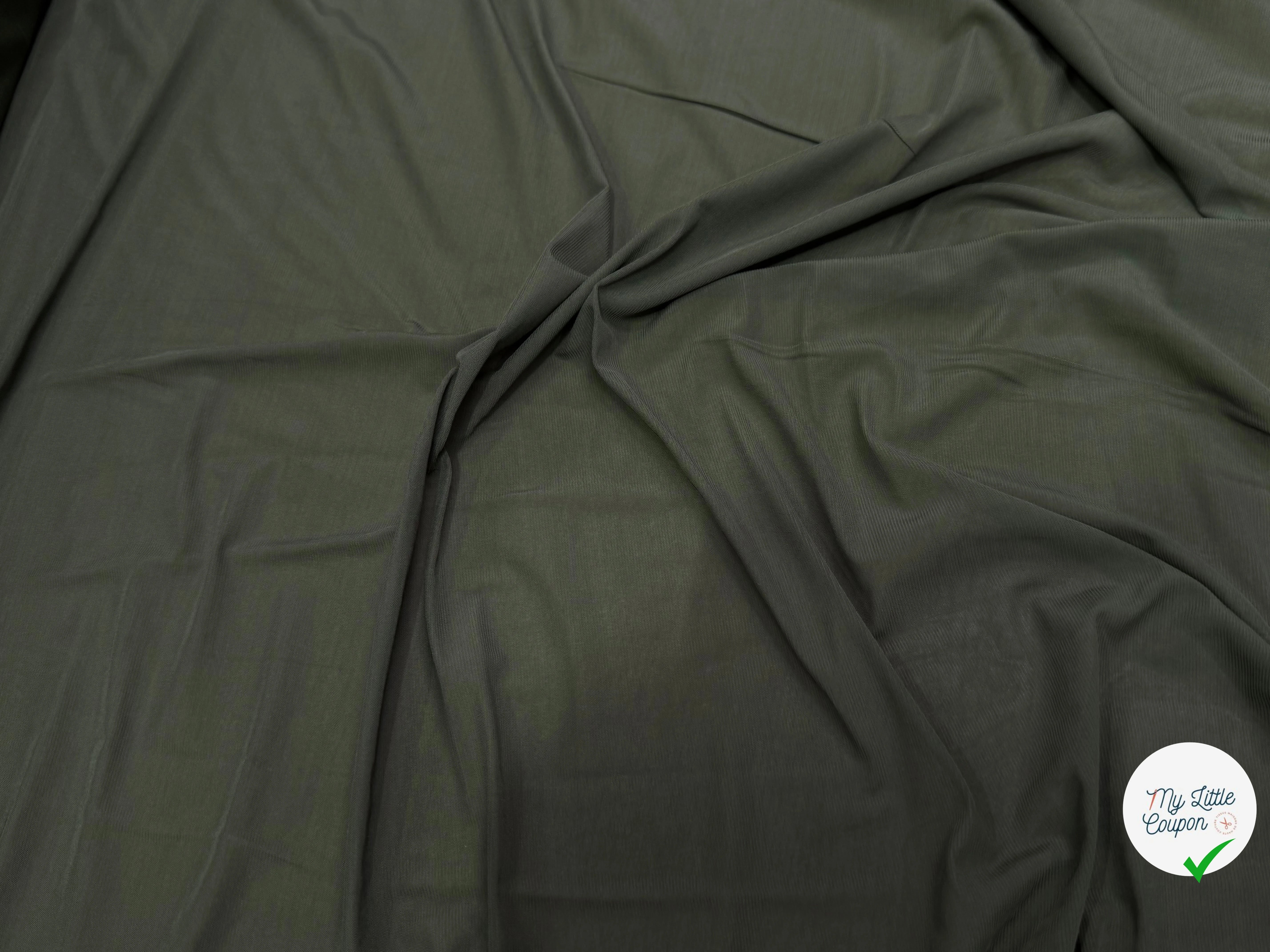 MAILLE VISCOSE SECONDE PEAU LEGÈRE VERT KAKI - My Little Coupon