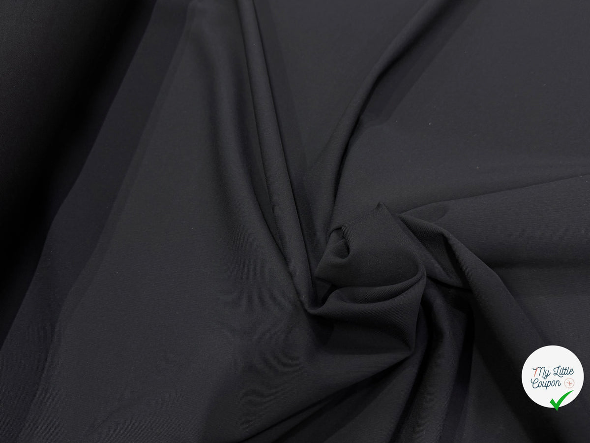 MAILLE VISCOSE SEMI-LOURDE ULTRA STRETCH NOIR - My Little Coupon
